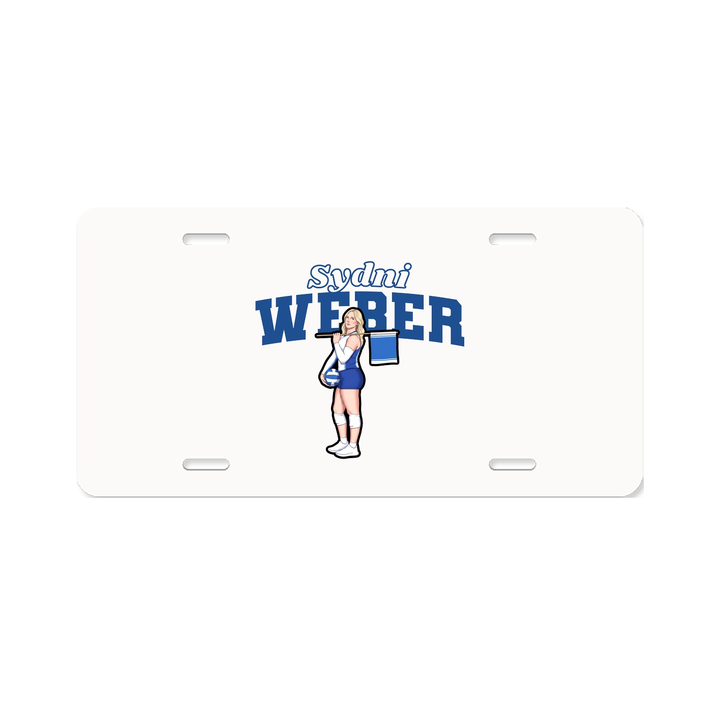 License Plate — Name Arch in Classic