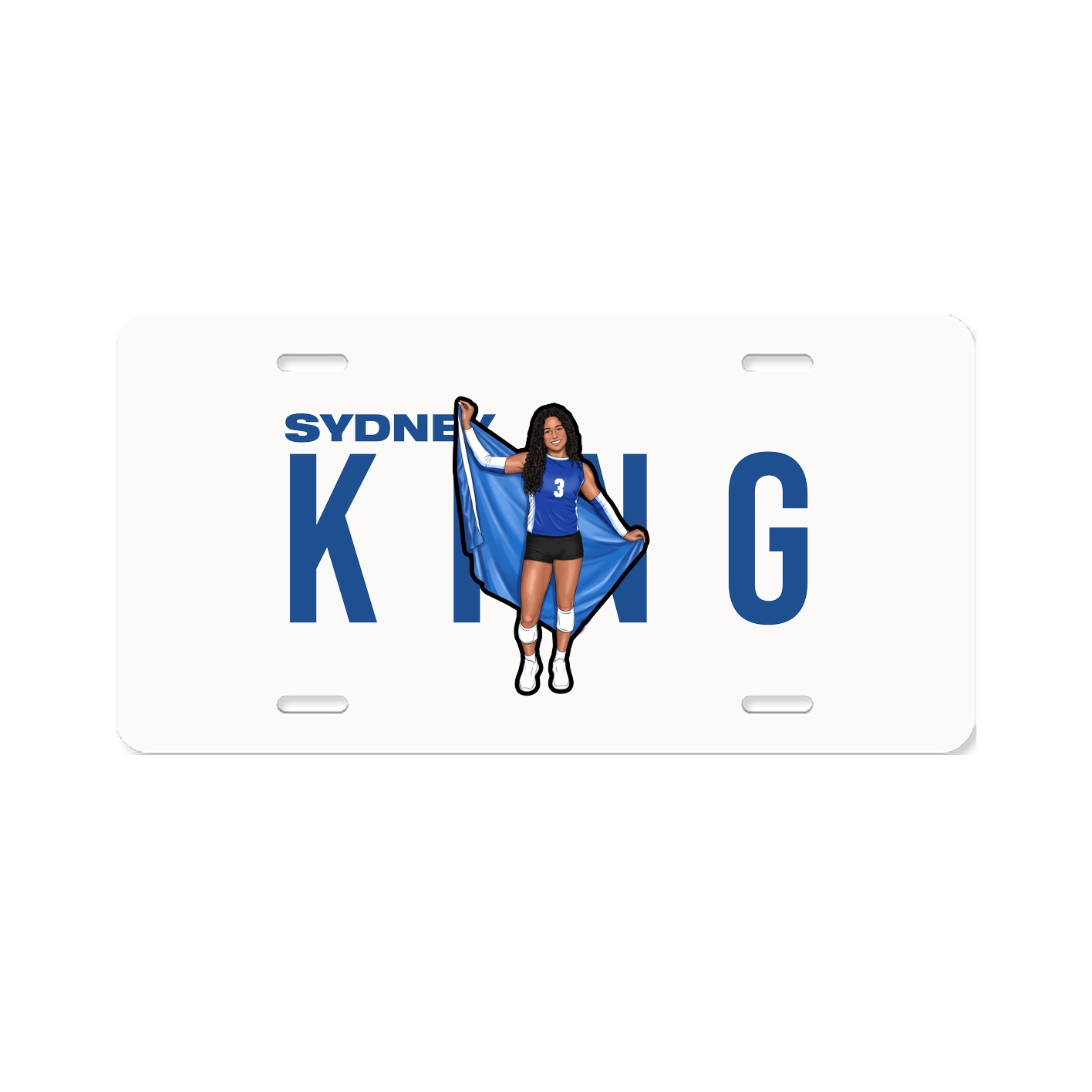License Plate — Player Name in Classic