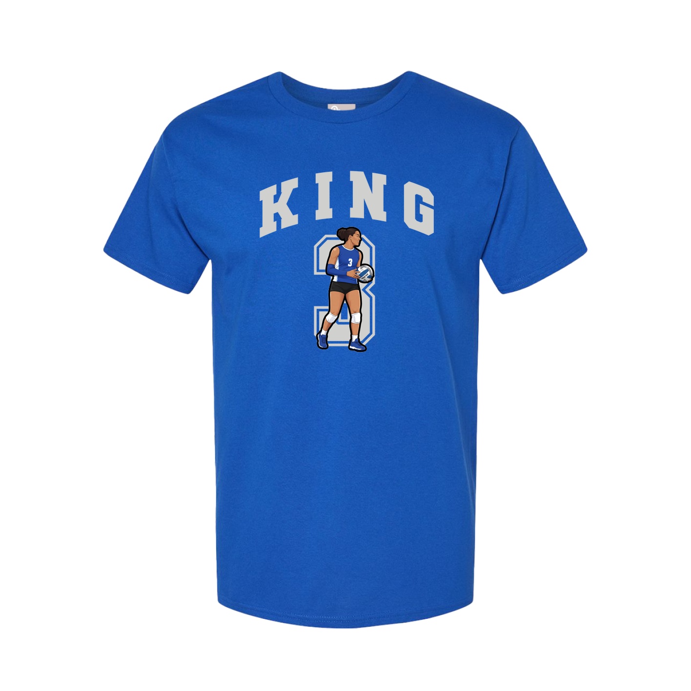 Youth Tee — Number in Royal