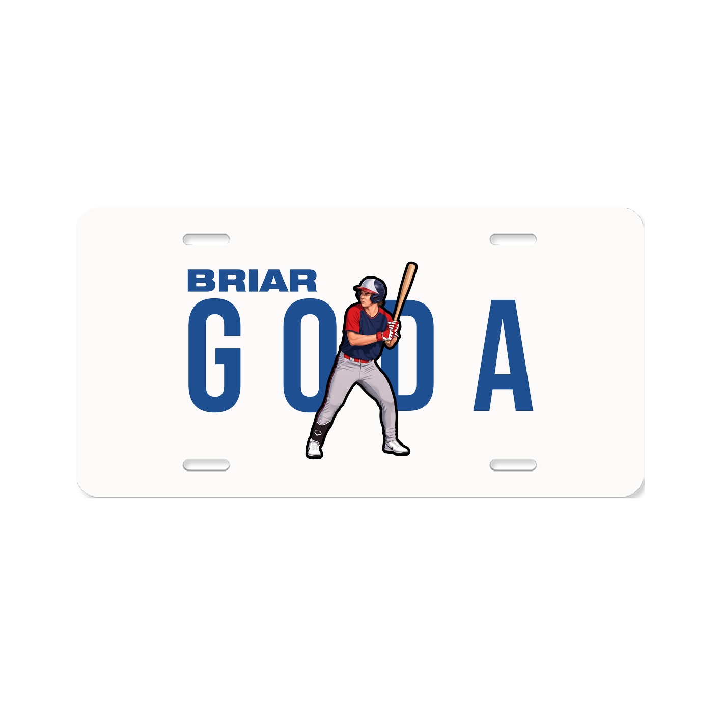 License Plate — Player Name in Classic