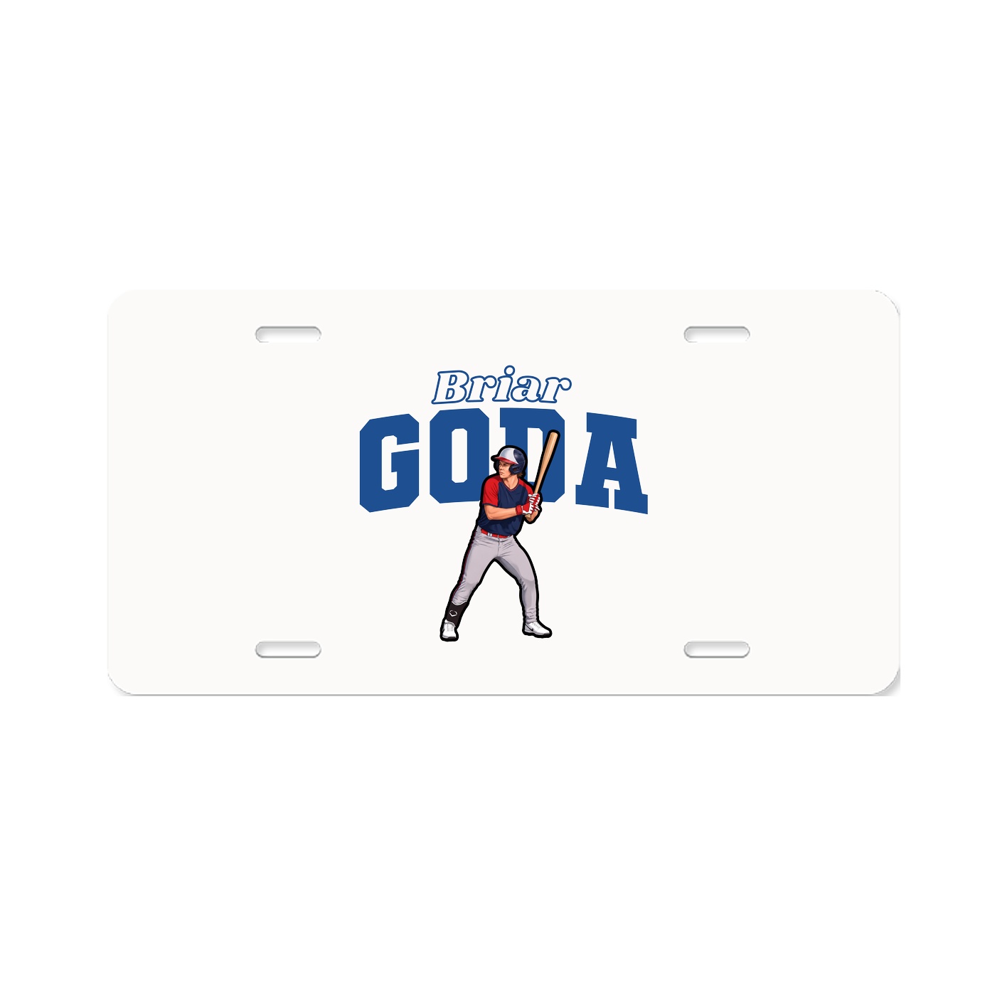 License Plate — Name Arch in Classic