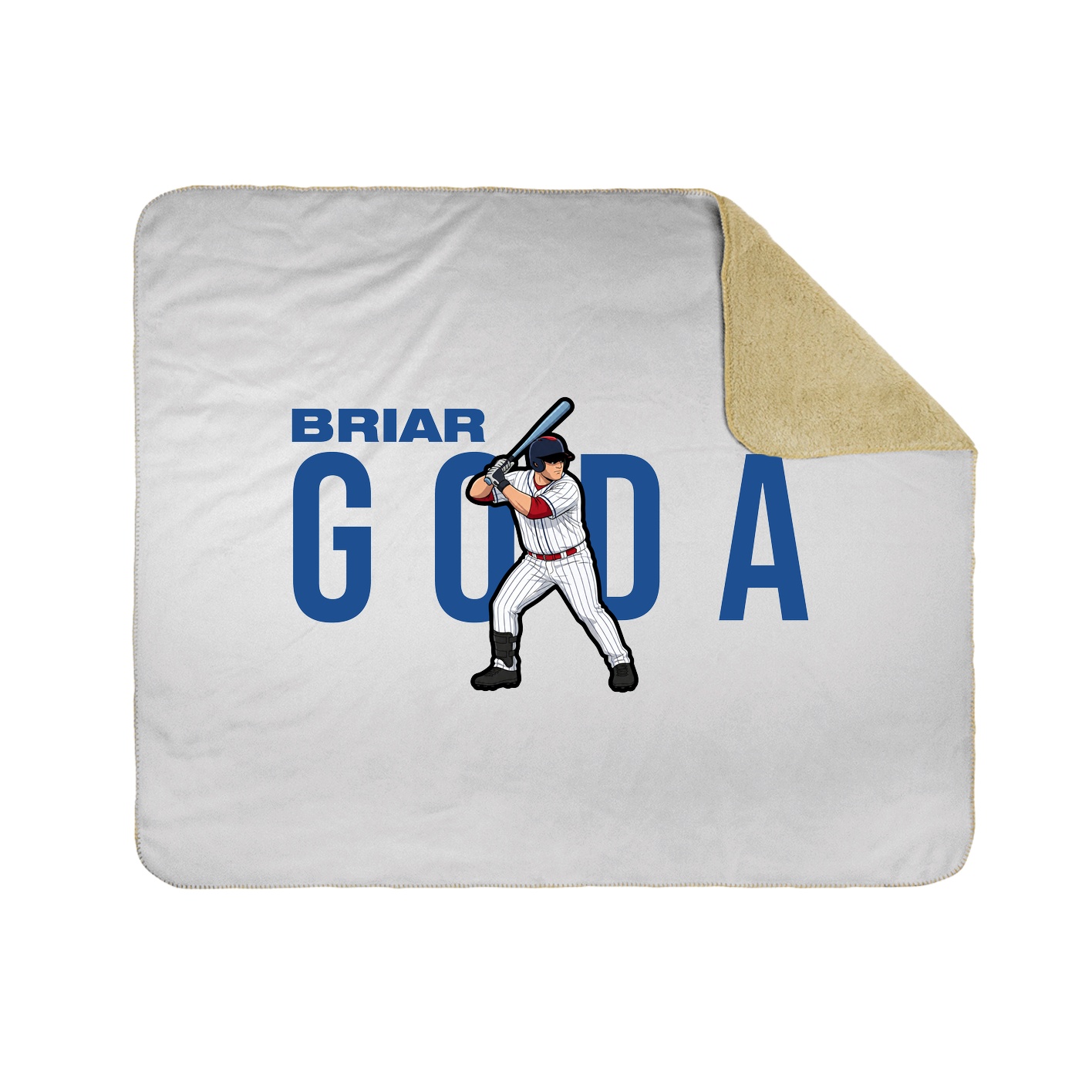 Throw Blanket — Player Name in White
