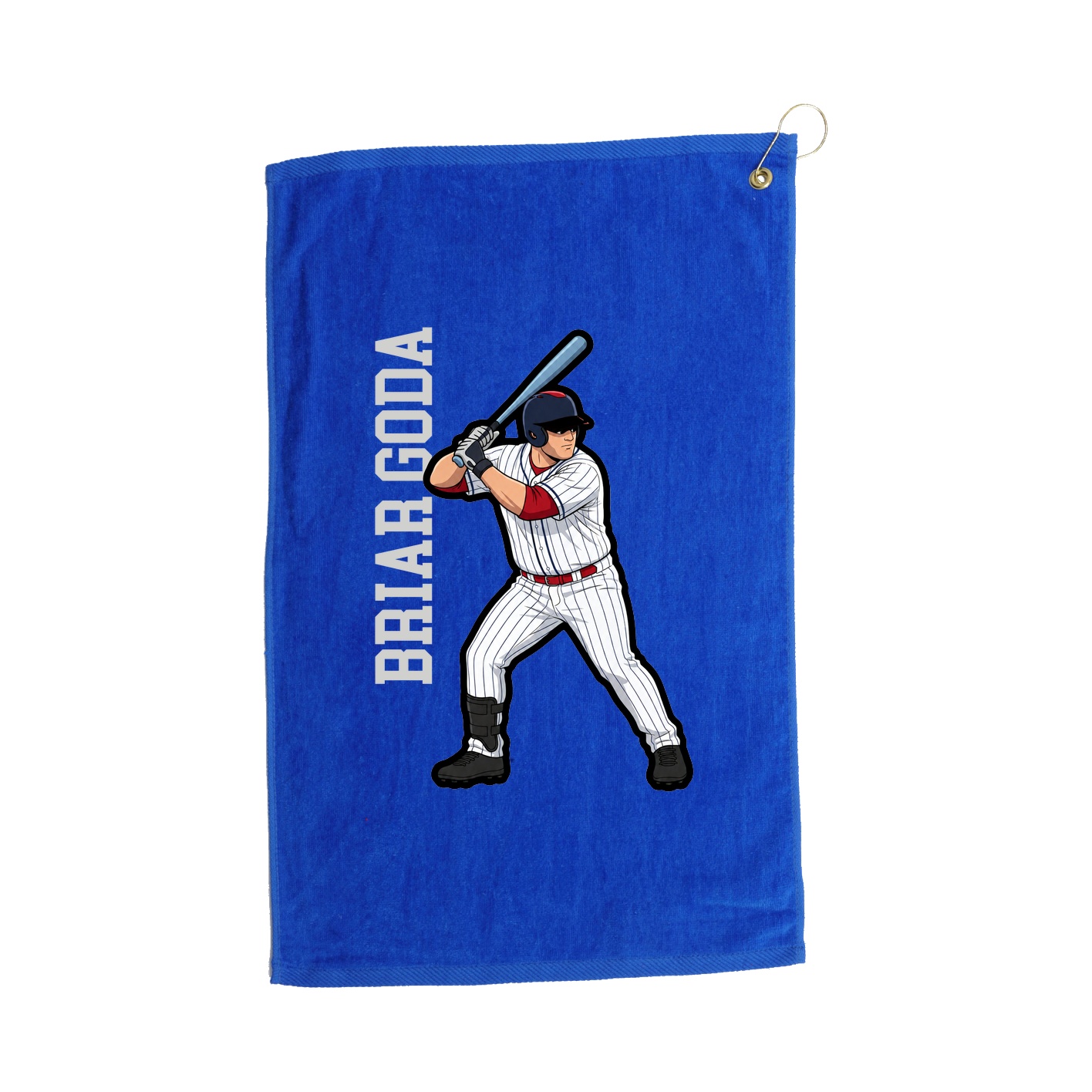 Golf Towel — Name Vertical in Royal