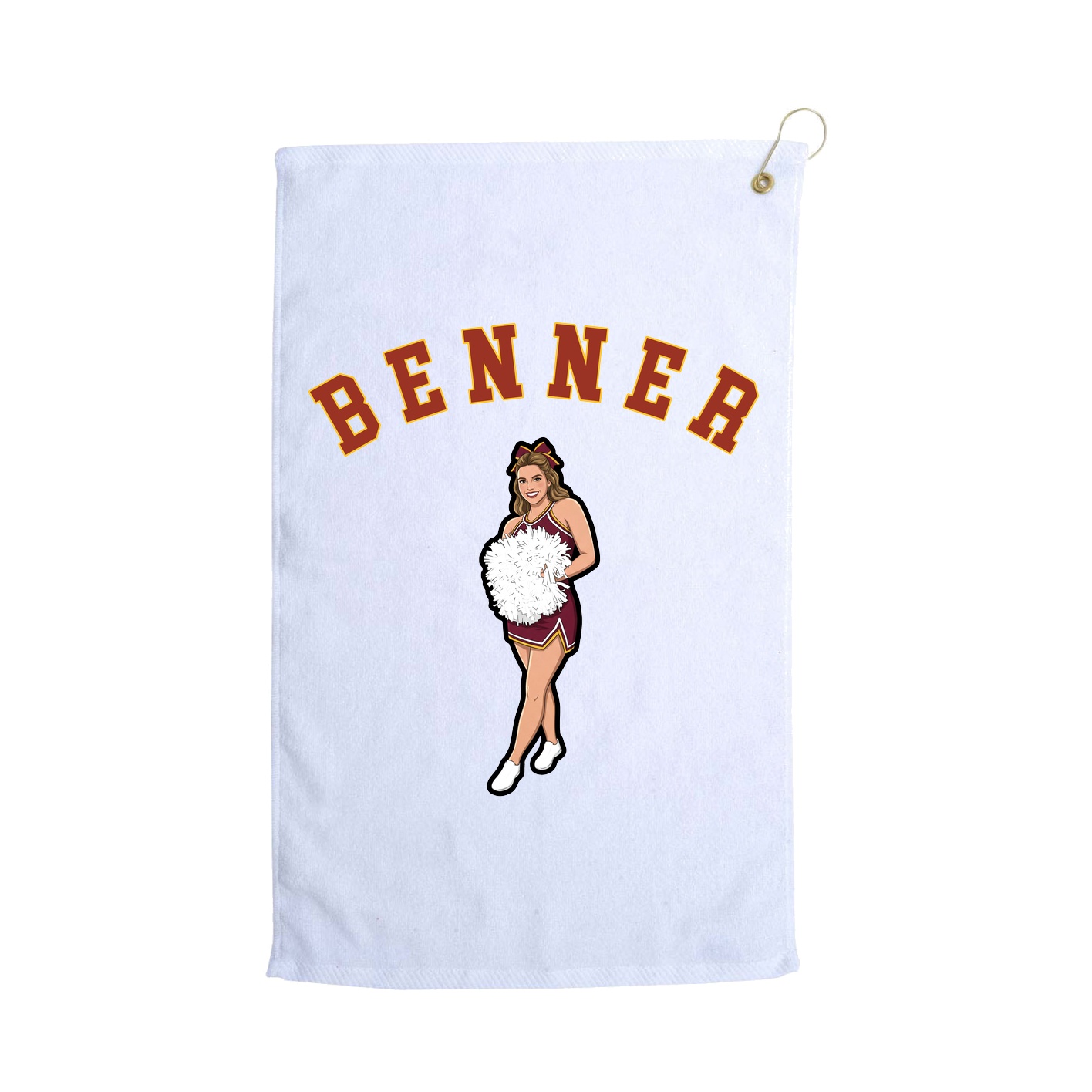 Golf Towel — Classic in White