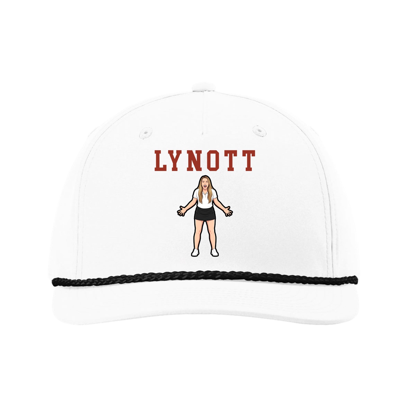 Five-Panel Classic Rope Cap — Shirsey in White