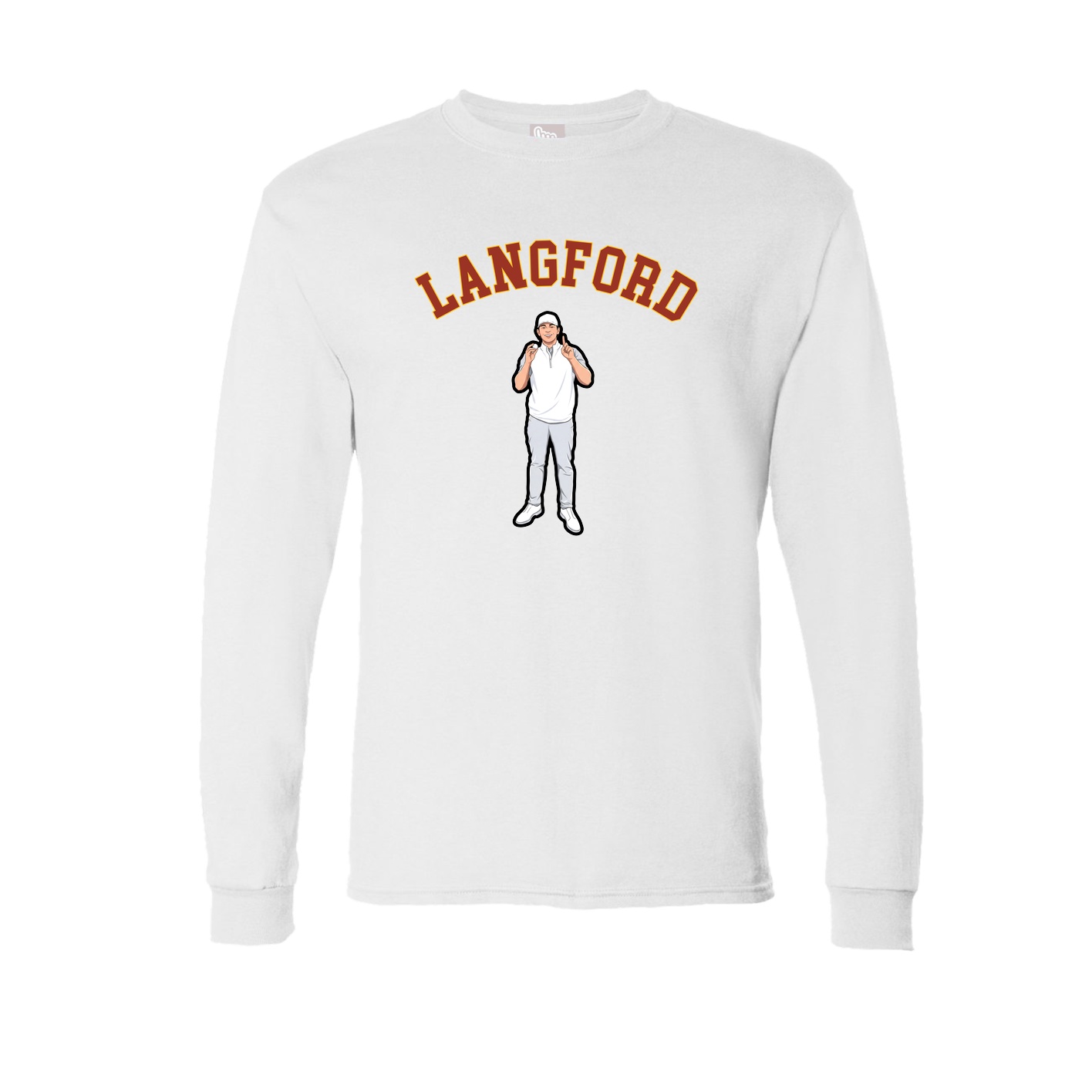 Long Sleeve Tee — Shirsey Arch in White