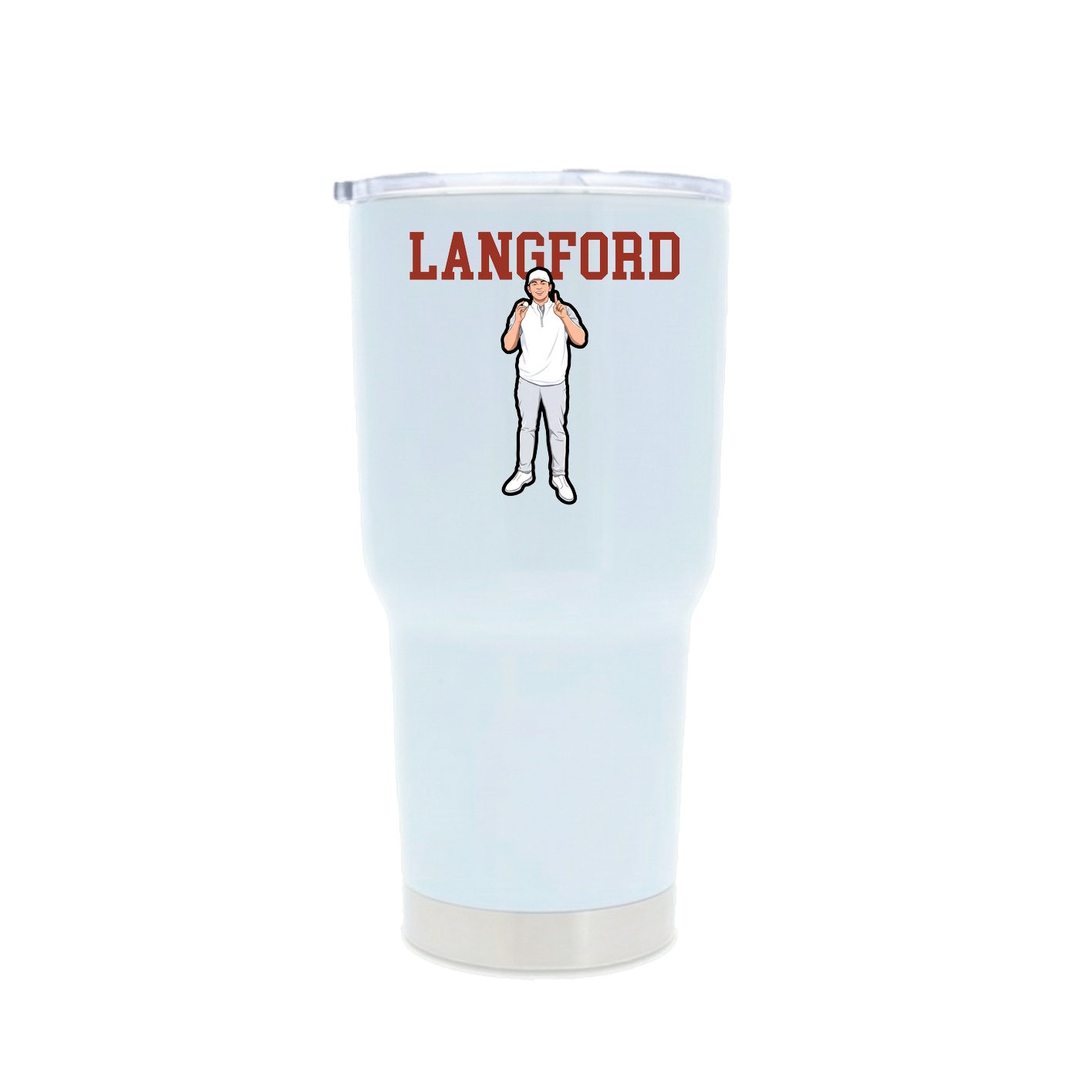 30oz Stainless Steel Tumbler — Shirsey in White