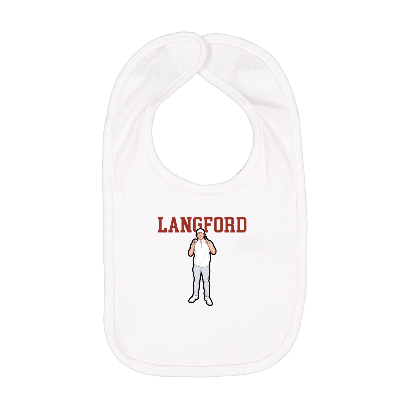 Infant Bib — Shirsey in White