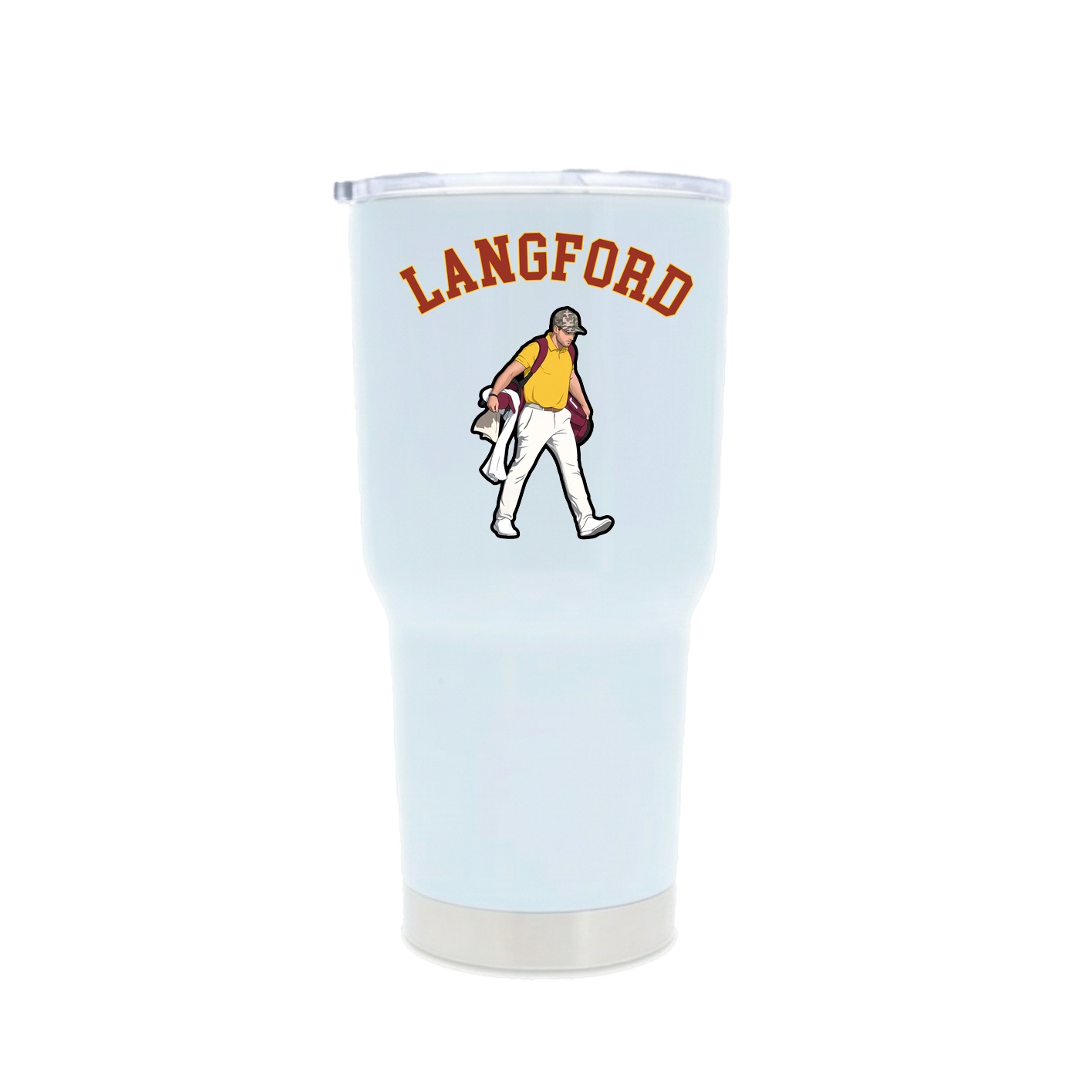 30oz Stainless Steel Tumbler — Shirsey Arch in White