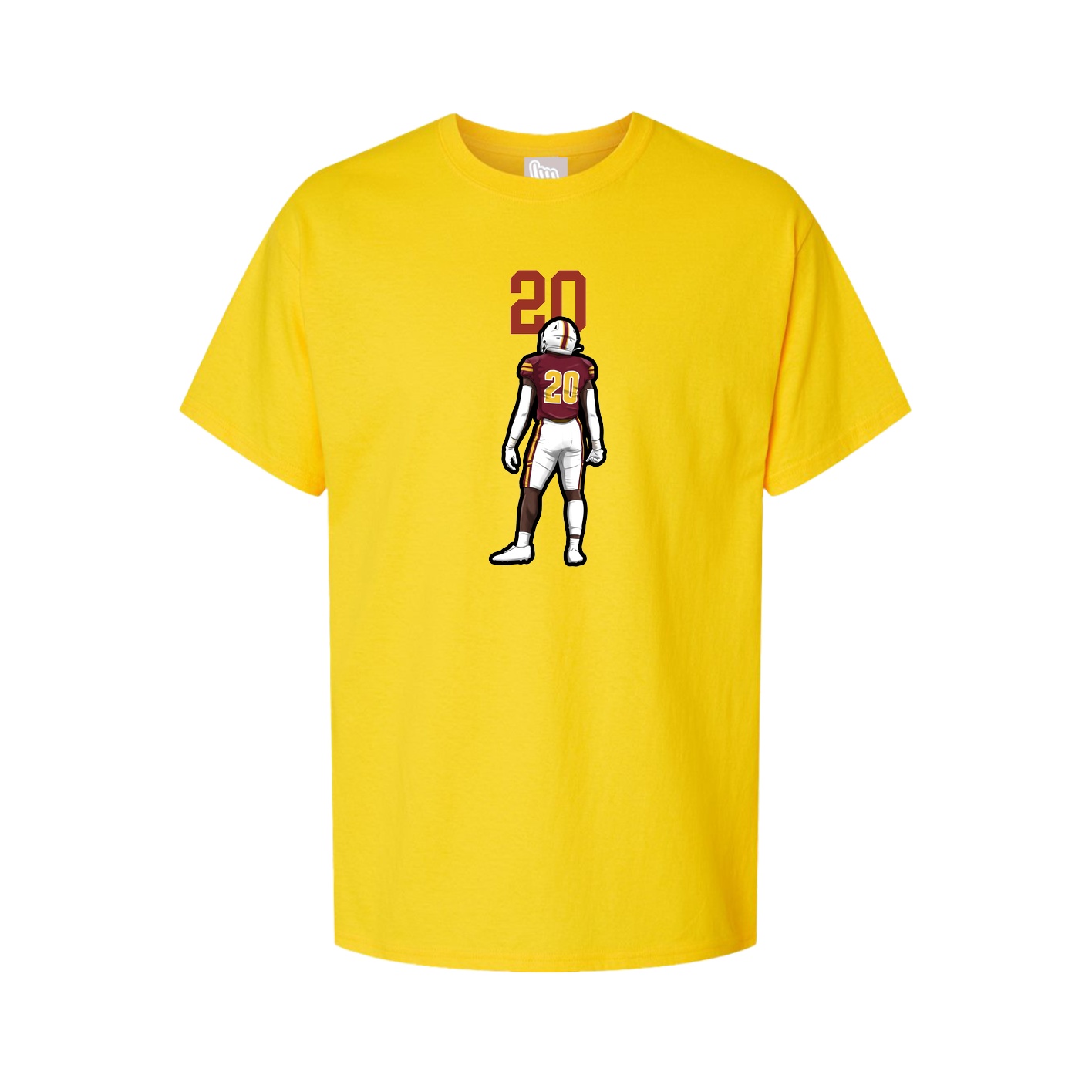 Youth Tee — Number Top in Gold