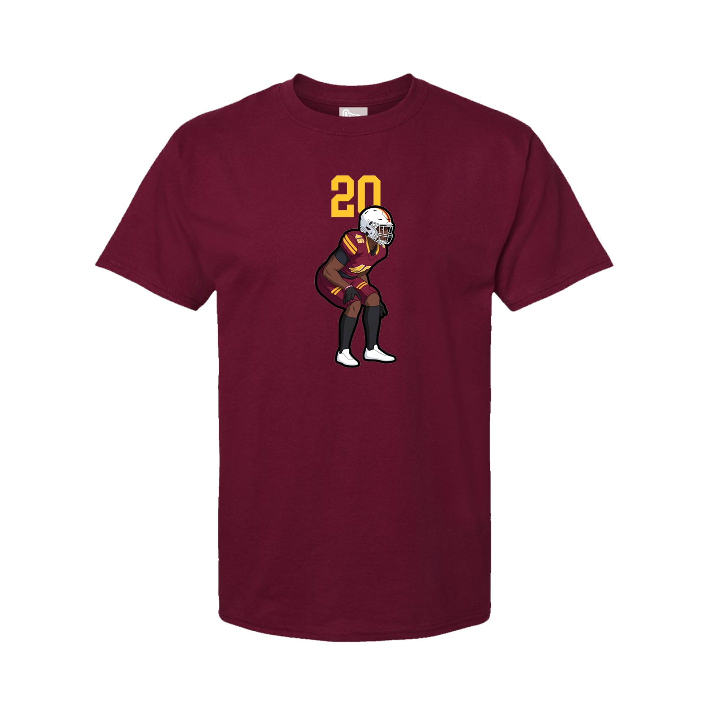 Tee — Number Top in Cardinal