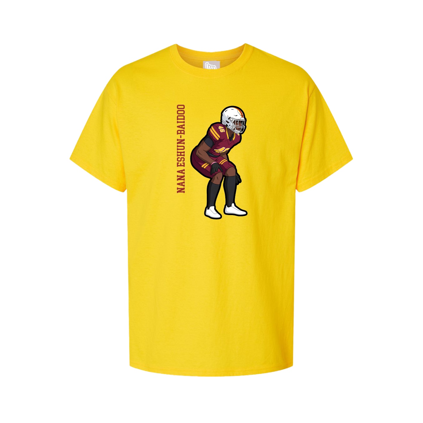 Tee — Name Vertical in Gold