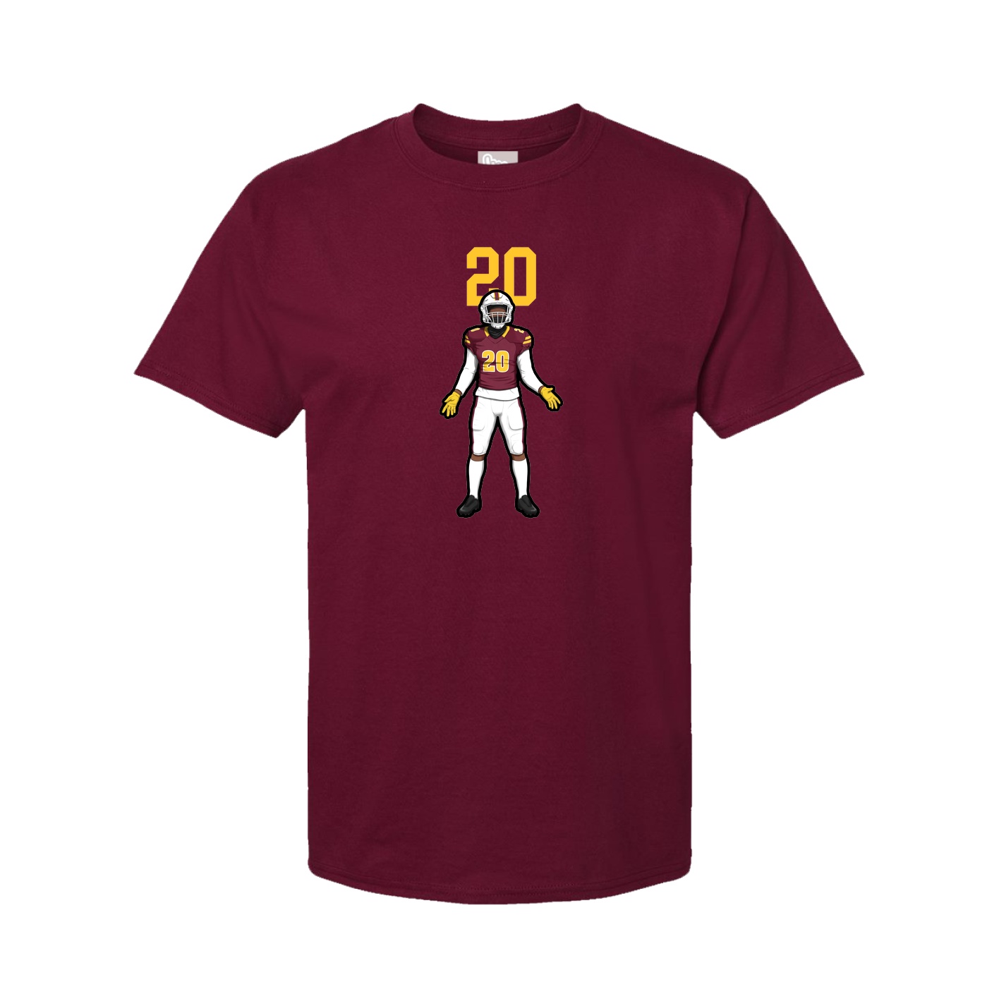Tee — Number Top in Cardinal