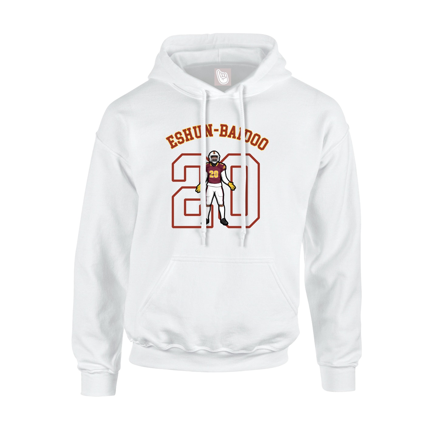 Youth Hoodie — Shirsey Arch in White