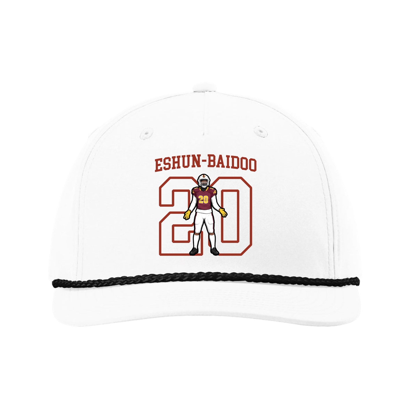 Five-Panel Classic Rope Cap — Shirsey in White