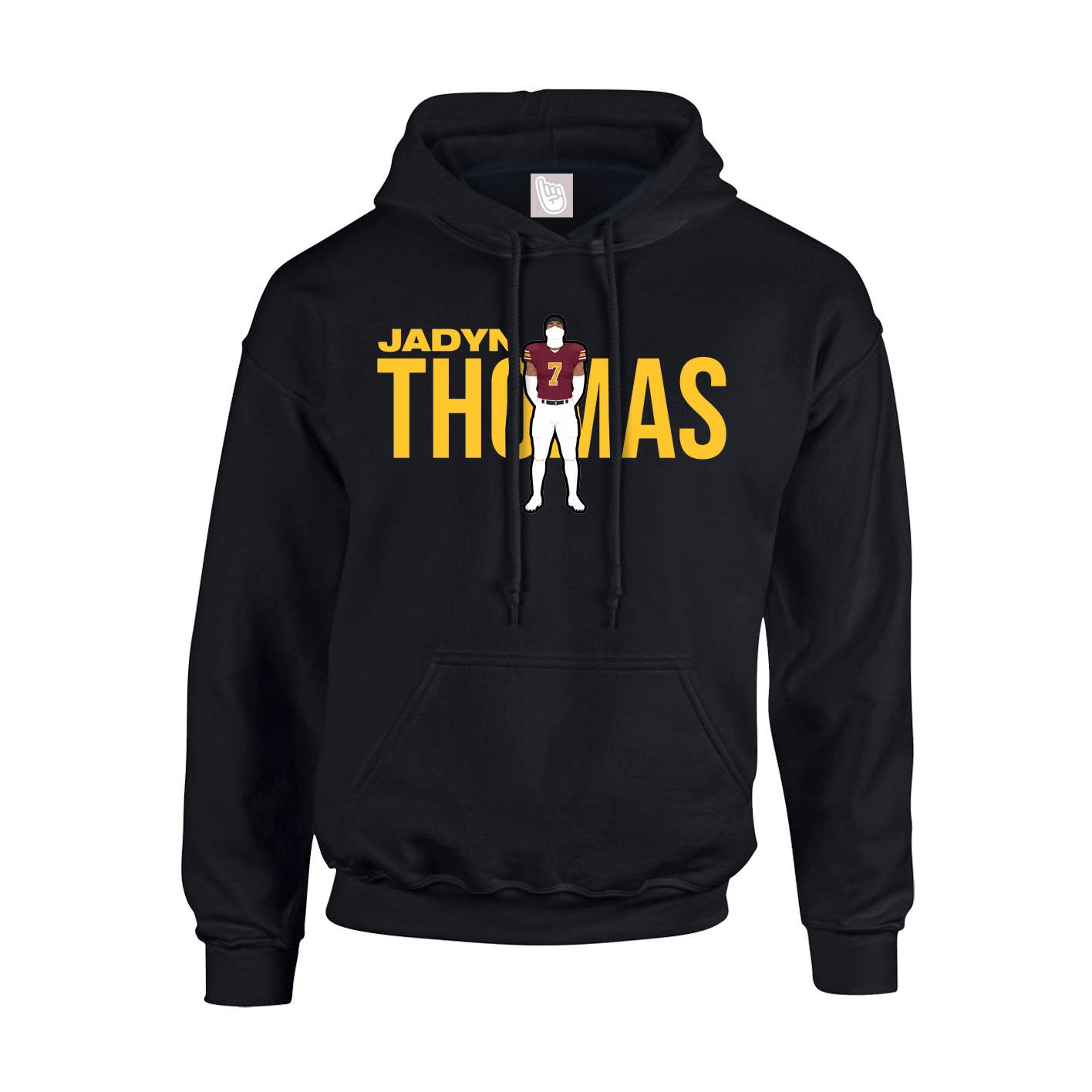 Hoodie — Player Name in Black