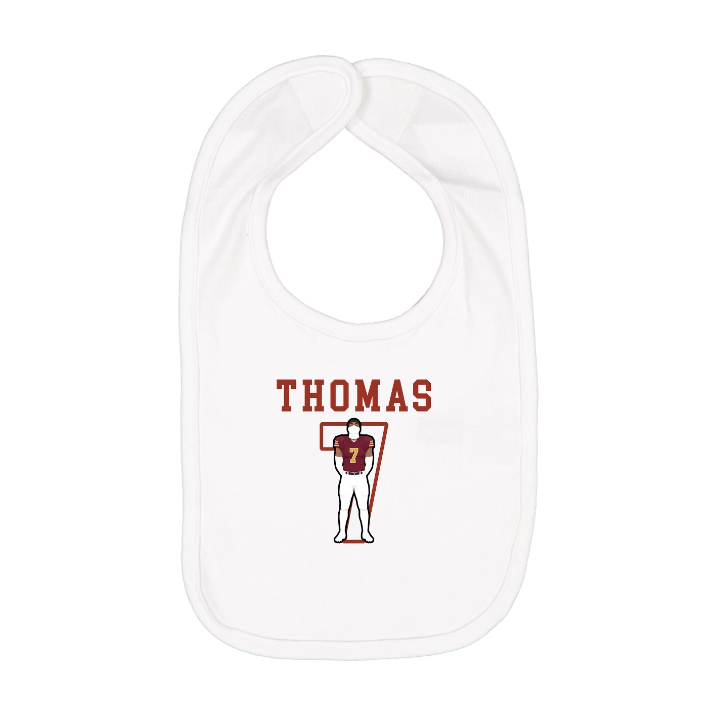 Infant Bib — Shirsey in White