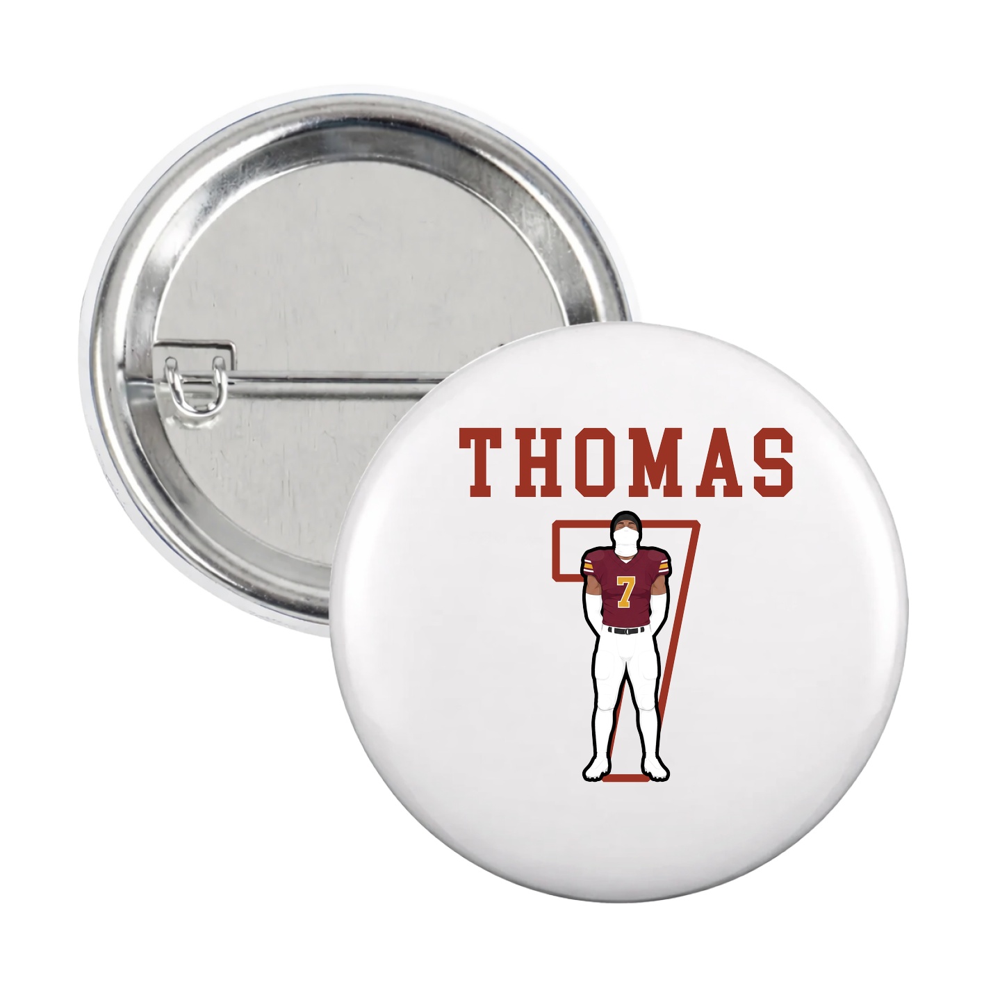 Game Day Button — Shirsey in White