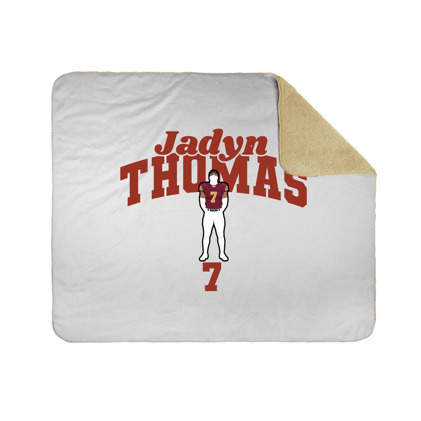 Throw Blanket — Signature Arch in White