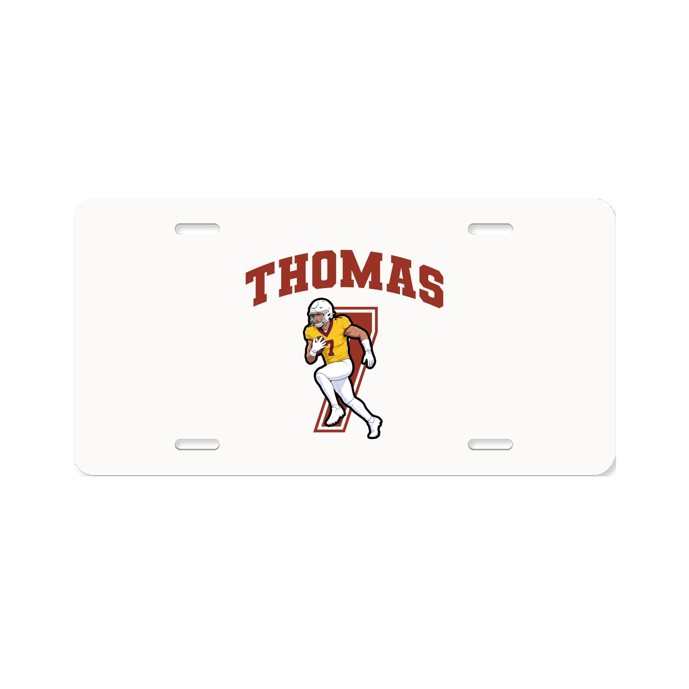 License Plate — Number in Classic