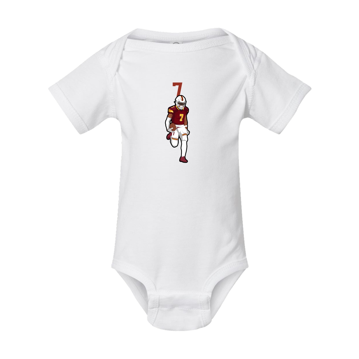 Baby Onesie — Number Top in White