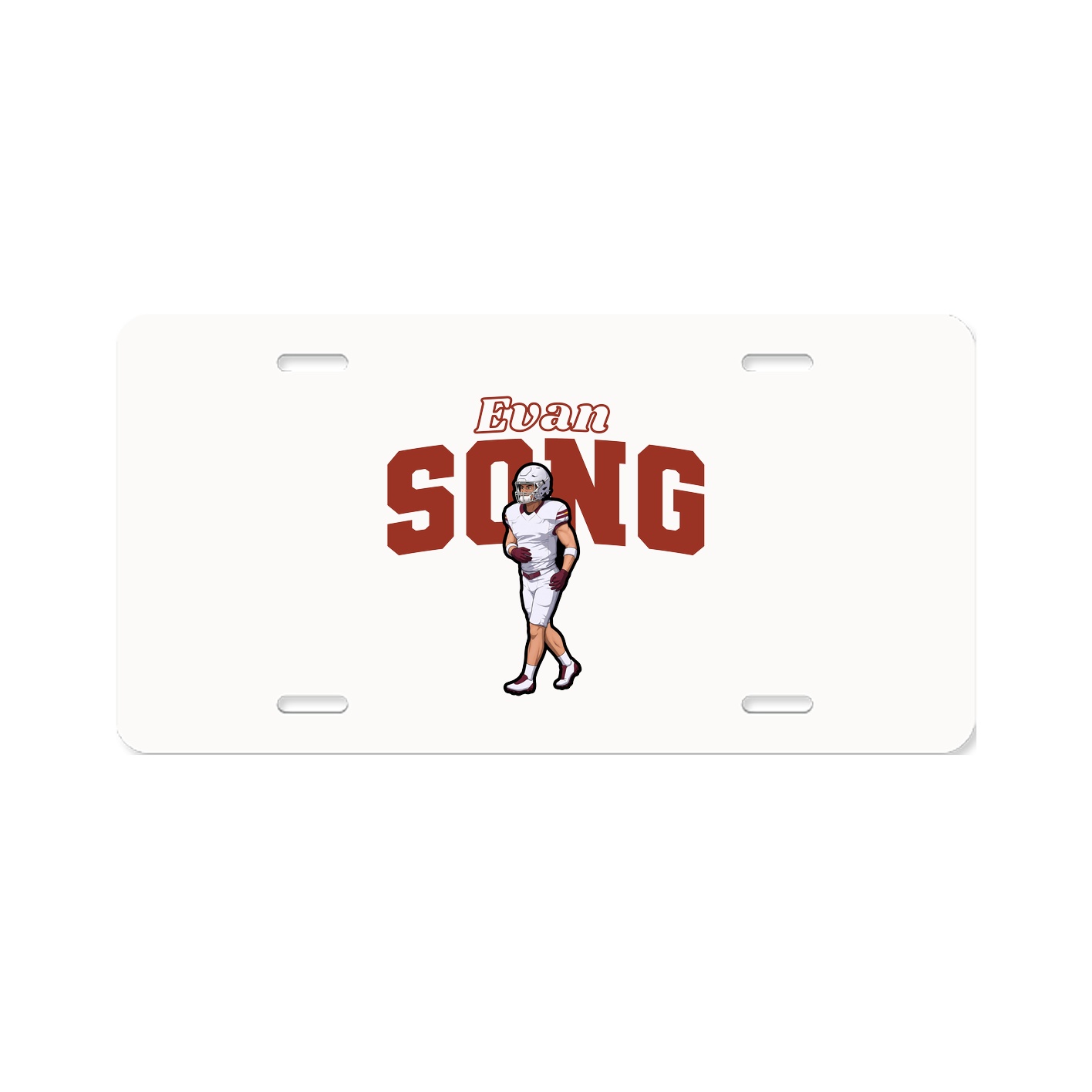 License Plate — Name Arch in Classic