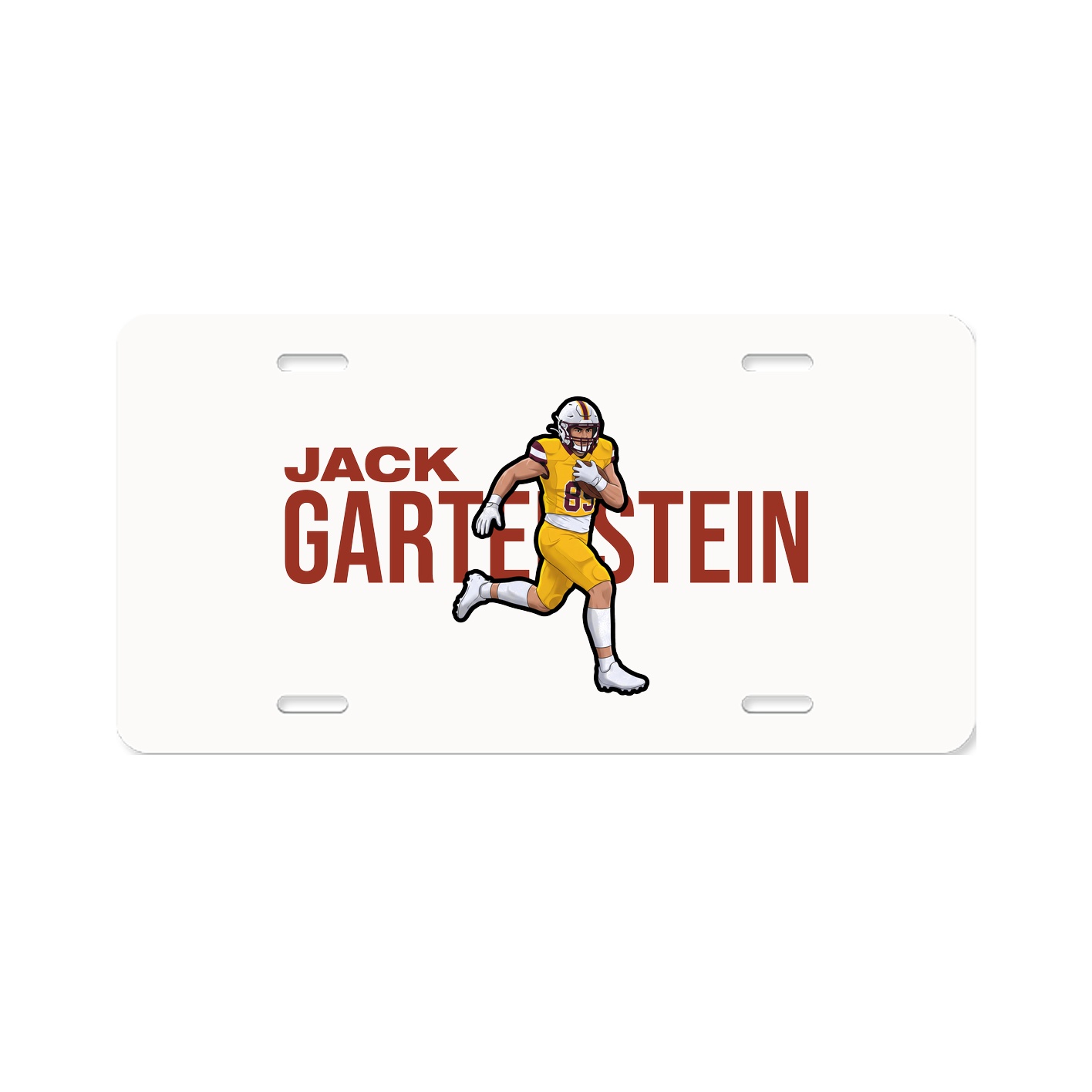 License Plate — Player Name in Classic