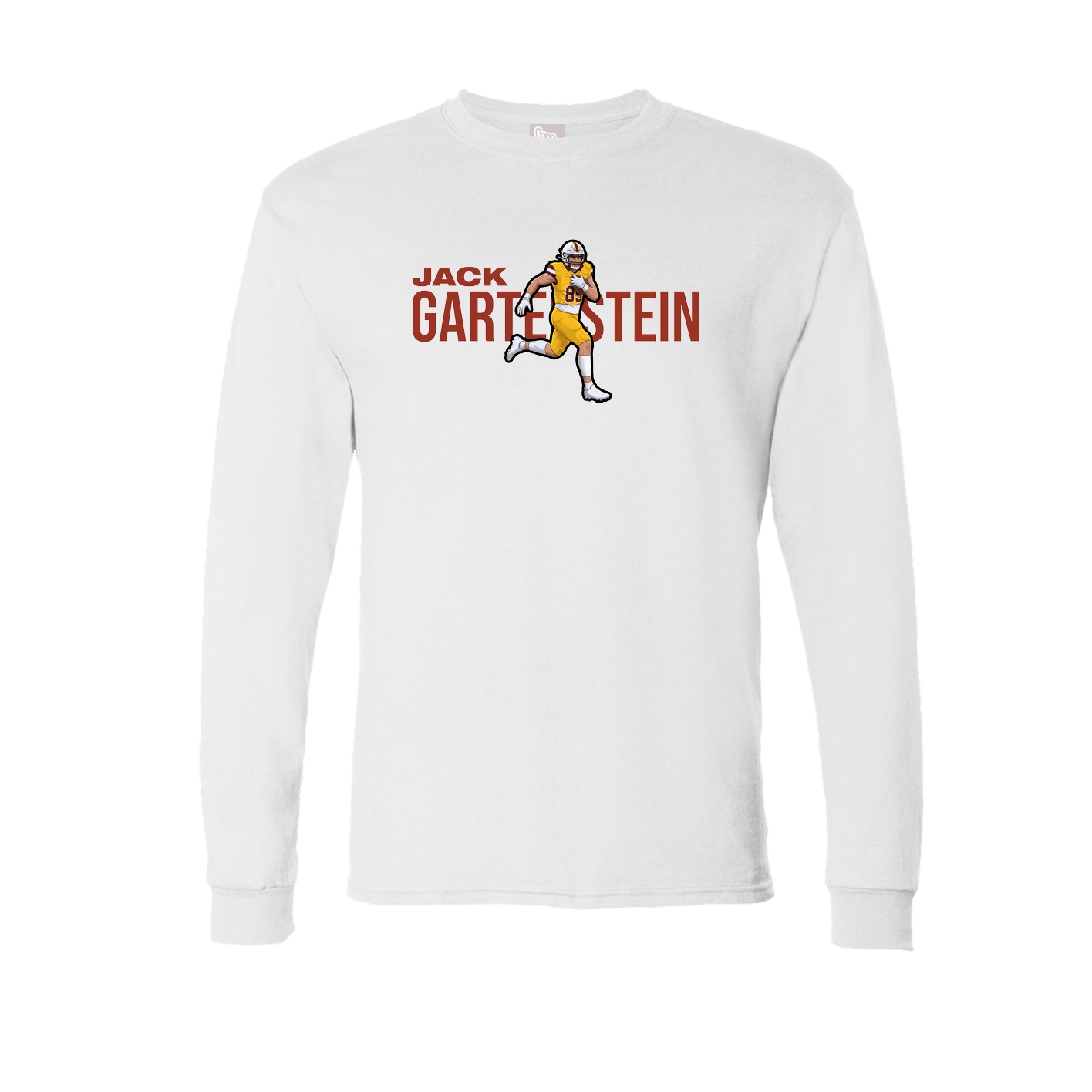 Long Sleeve Tee — Player Name in White