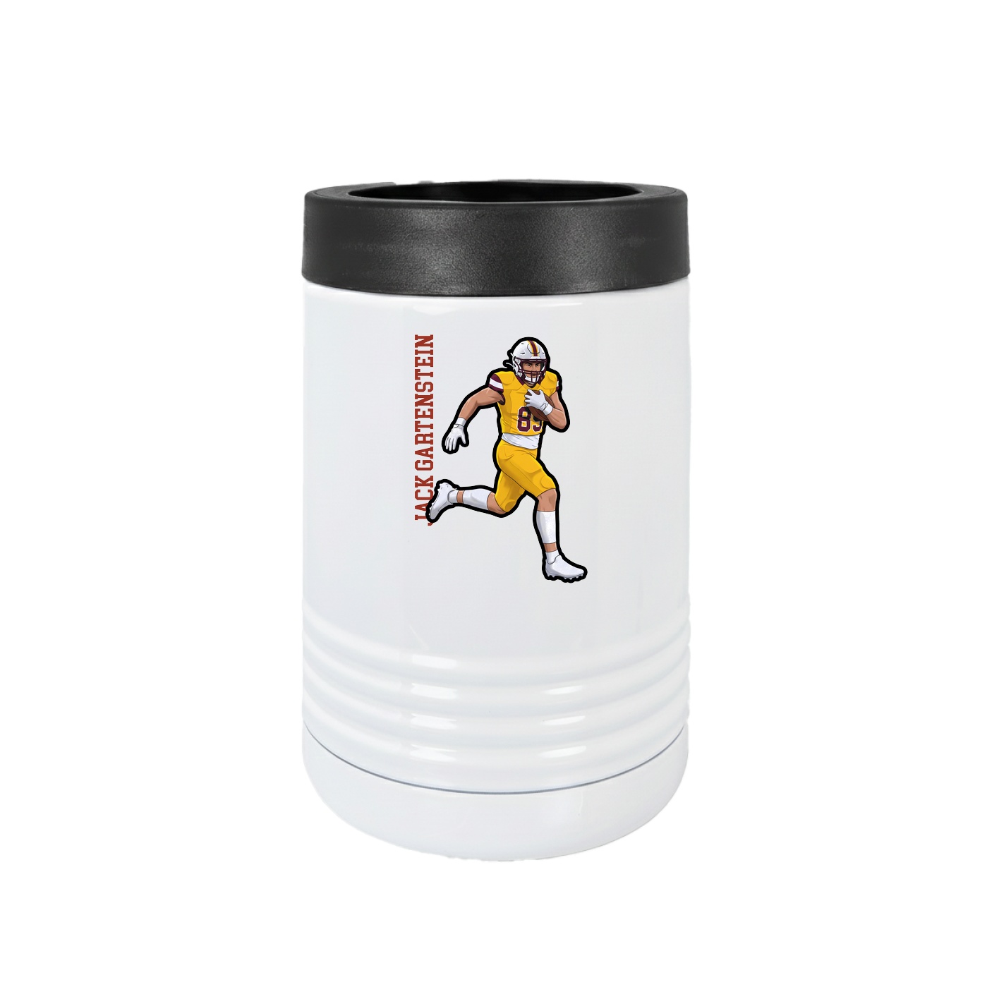 Beverage Holder — Name Vertical in White