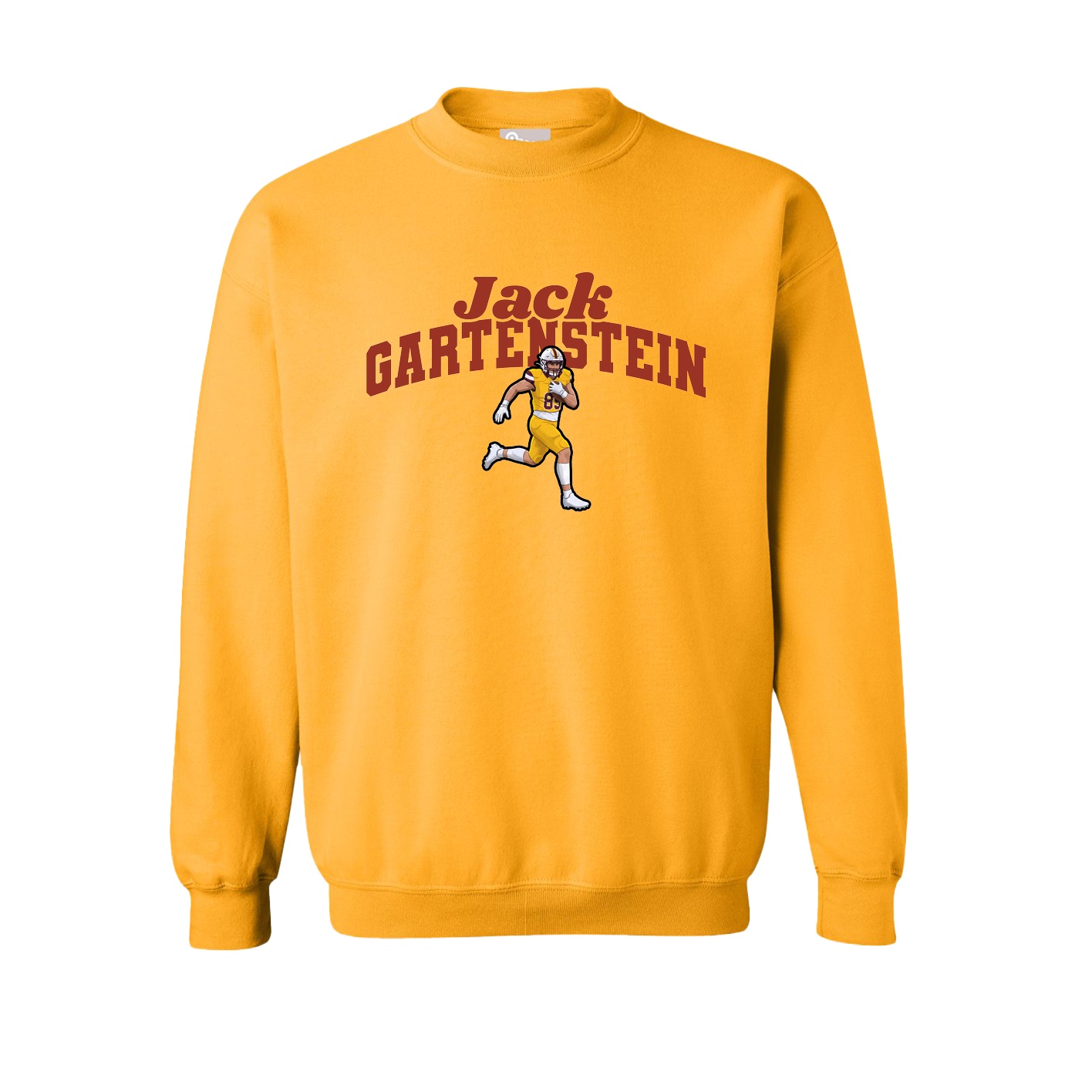 Fleece Crew — Signature Arch in Gold