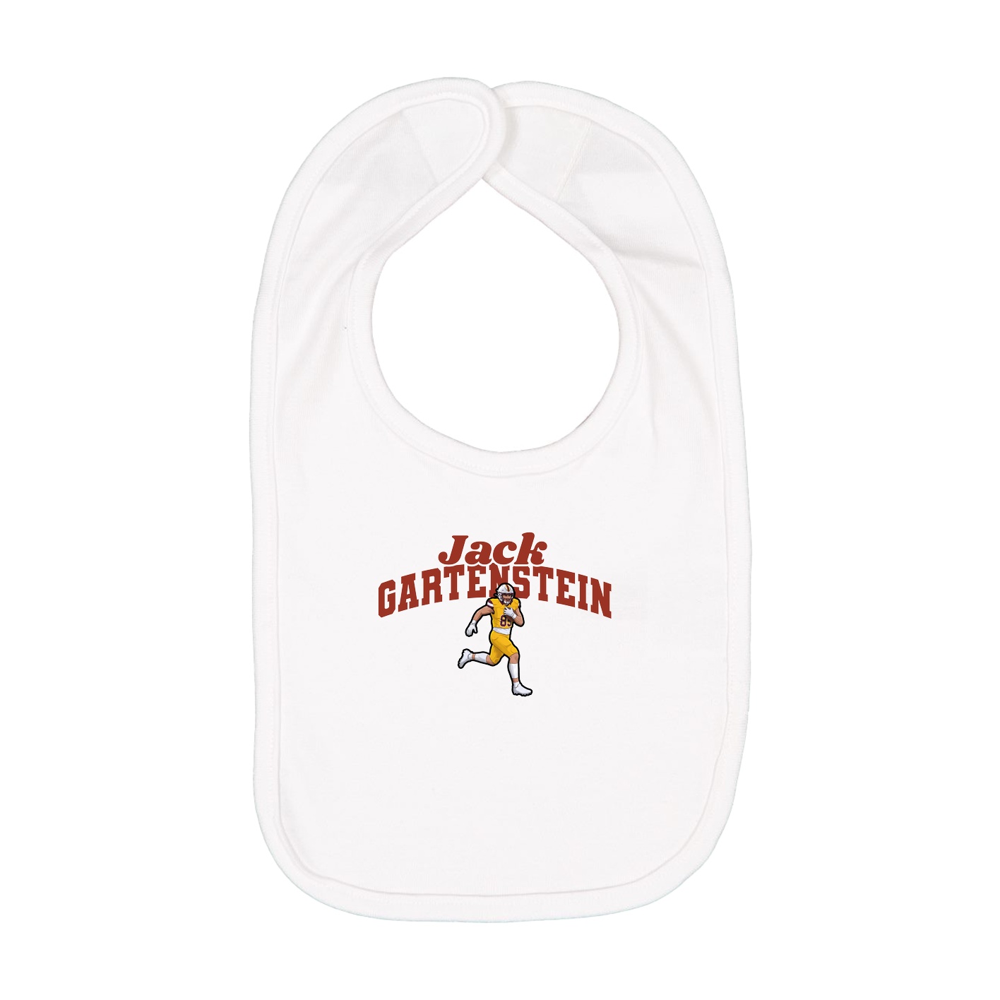 Infant Bib — Signature Arch in White