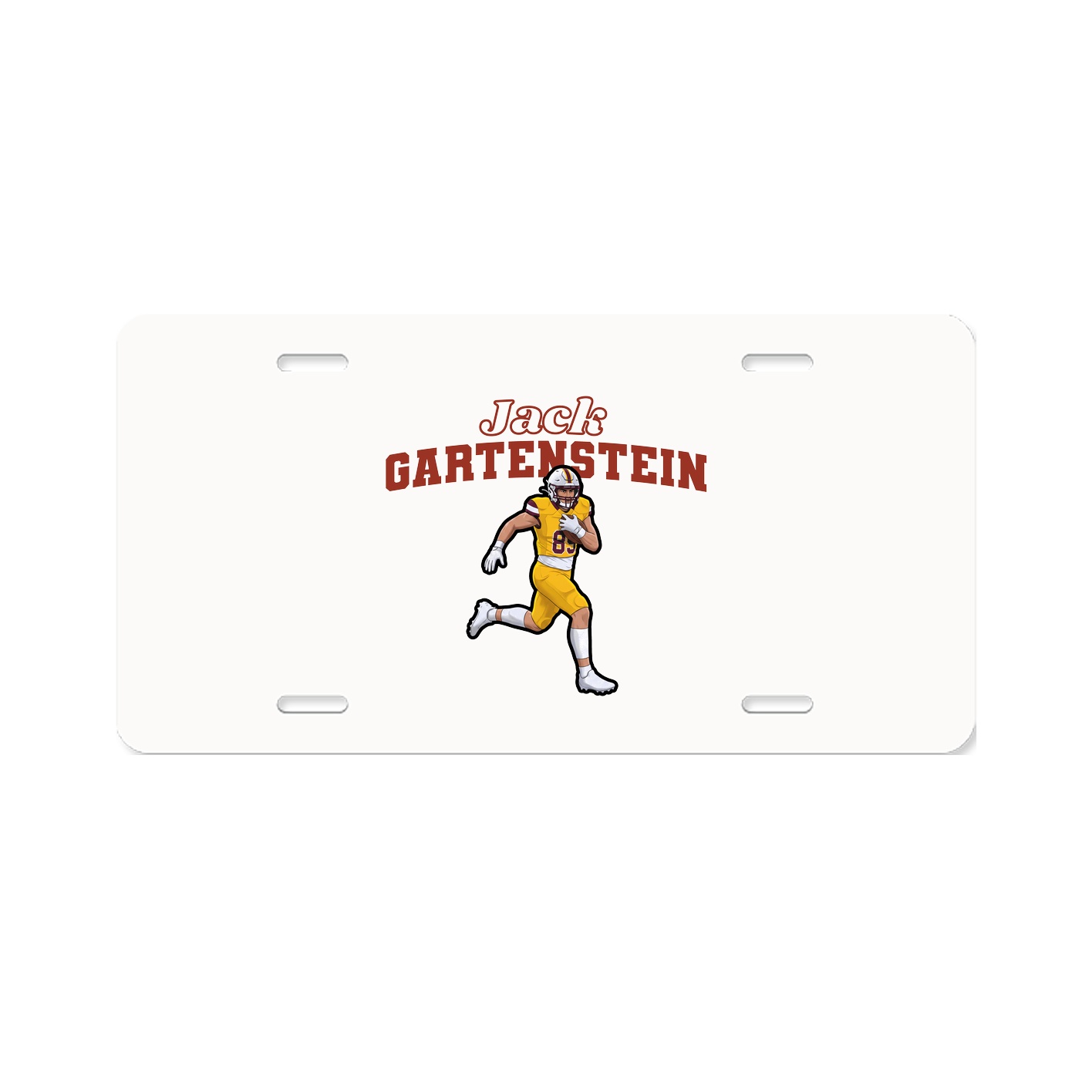 License Plate — Name Arch in Classic