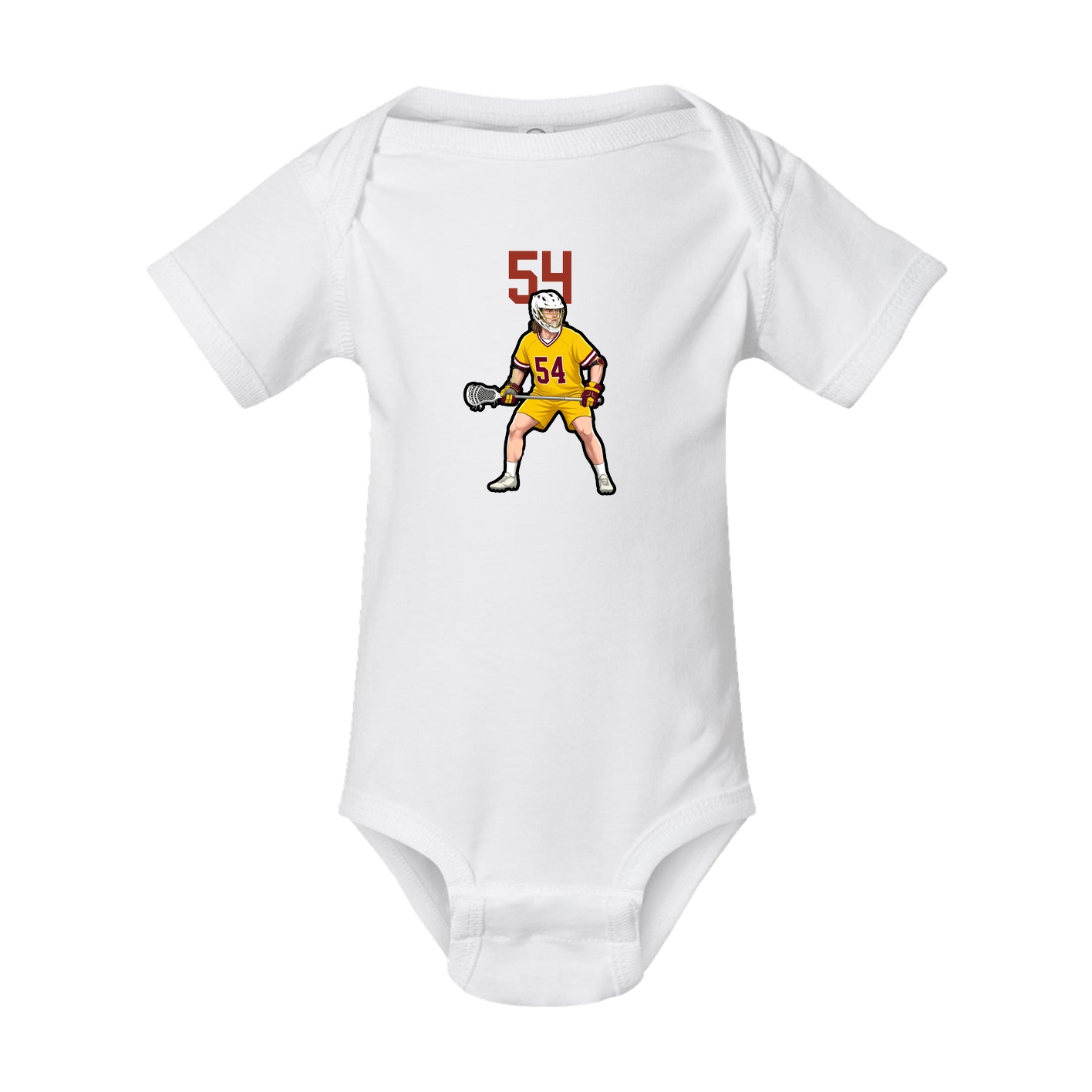 Baby Onesie — Number Top in White