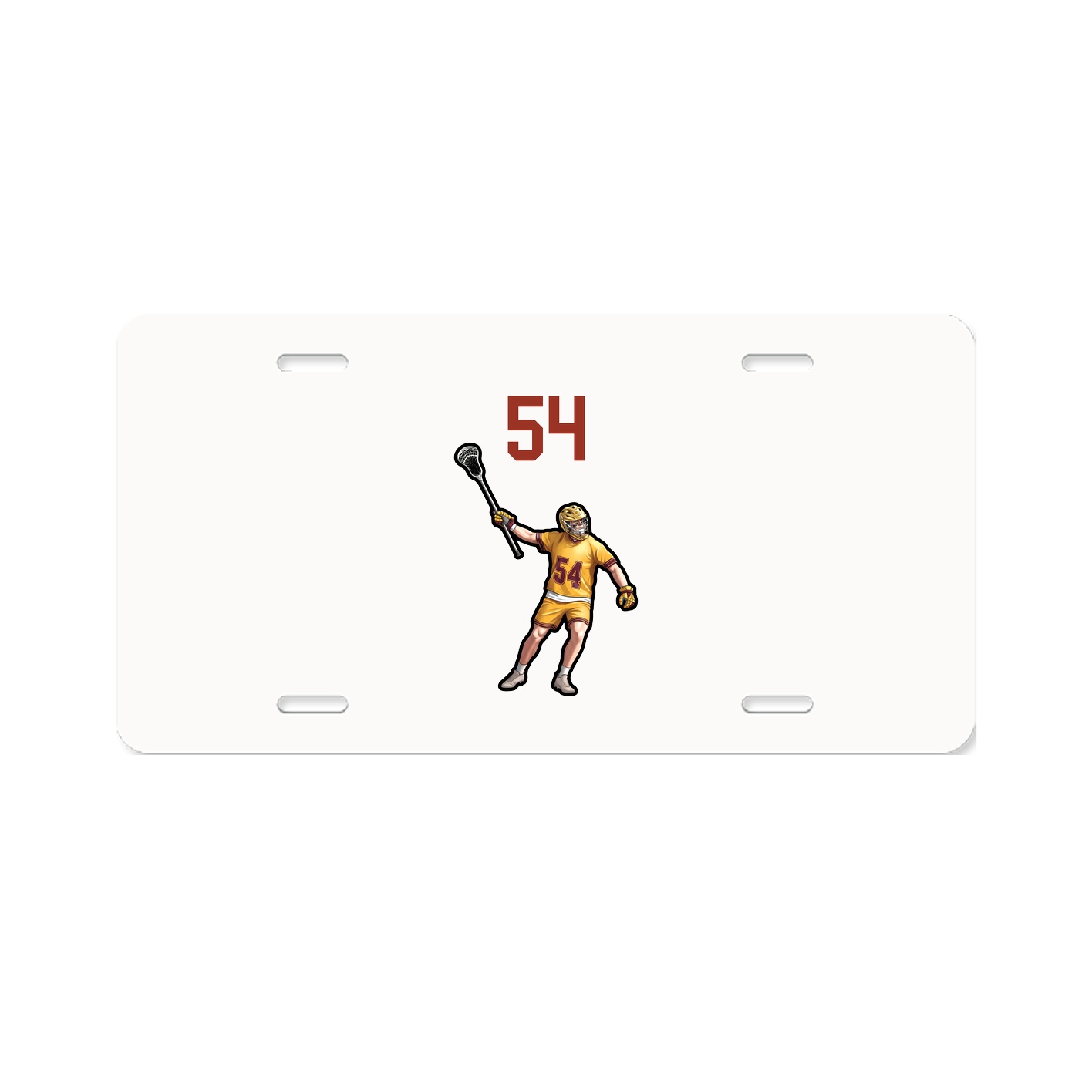 License Plate — Number Top in Classic