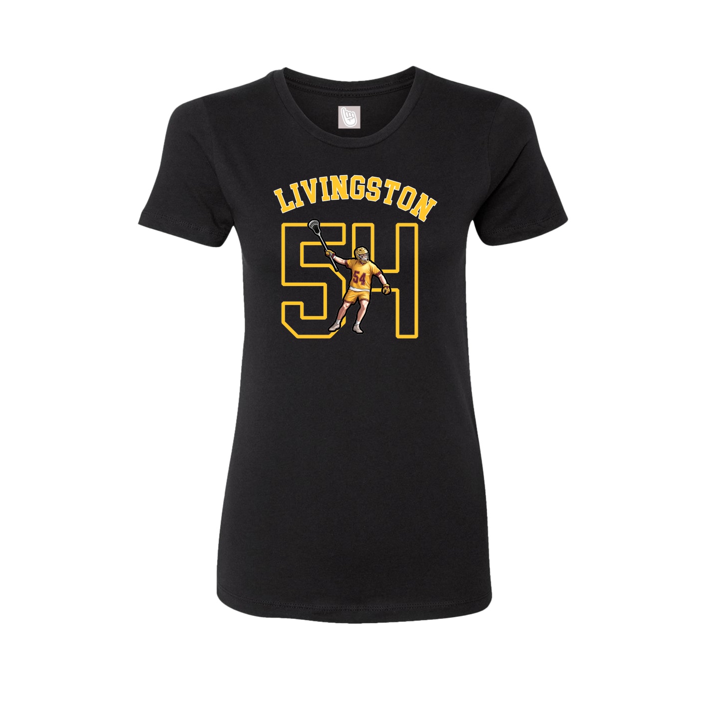 Fitted Women's Tee — Shirsey Arch in Black