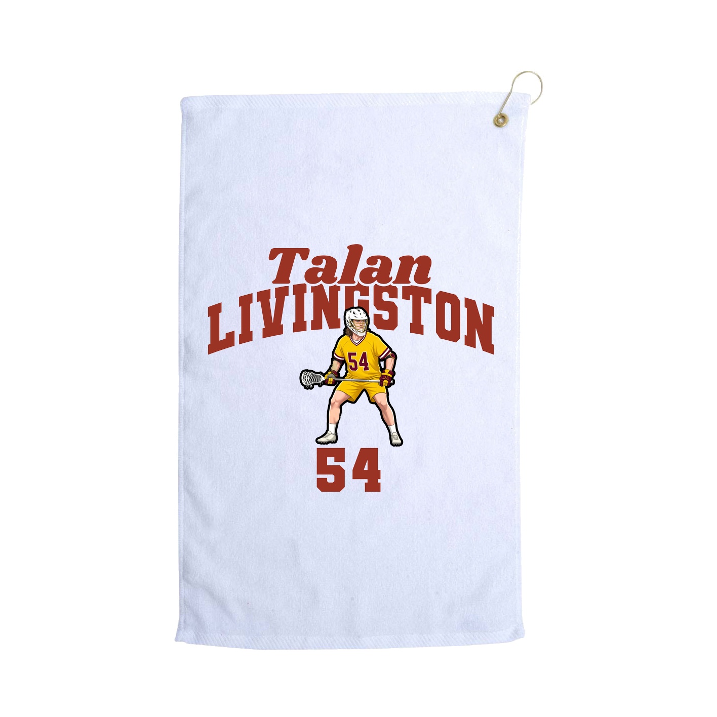 Golf Towel — Signature Arch in White