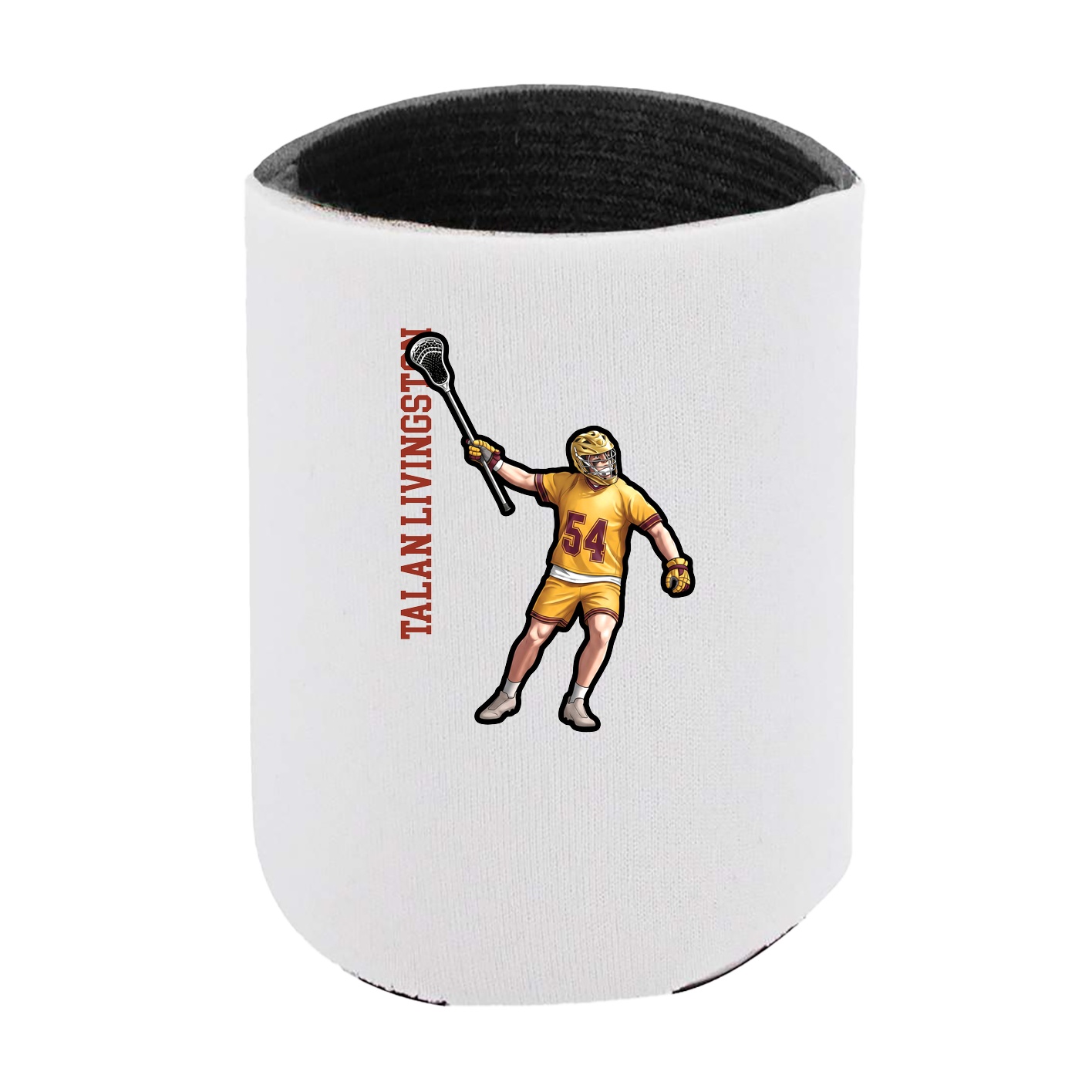 Can Holder — Name Vertical in White
