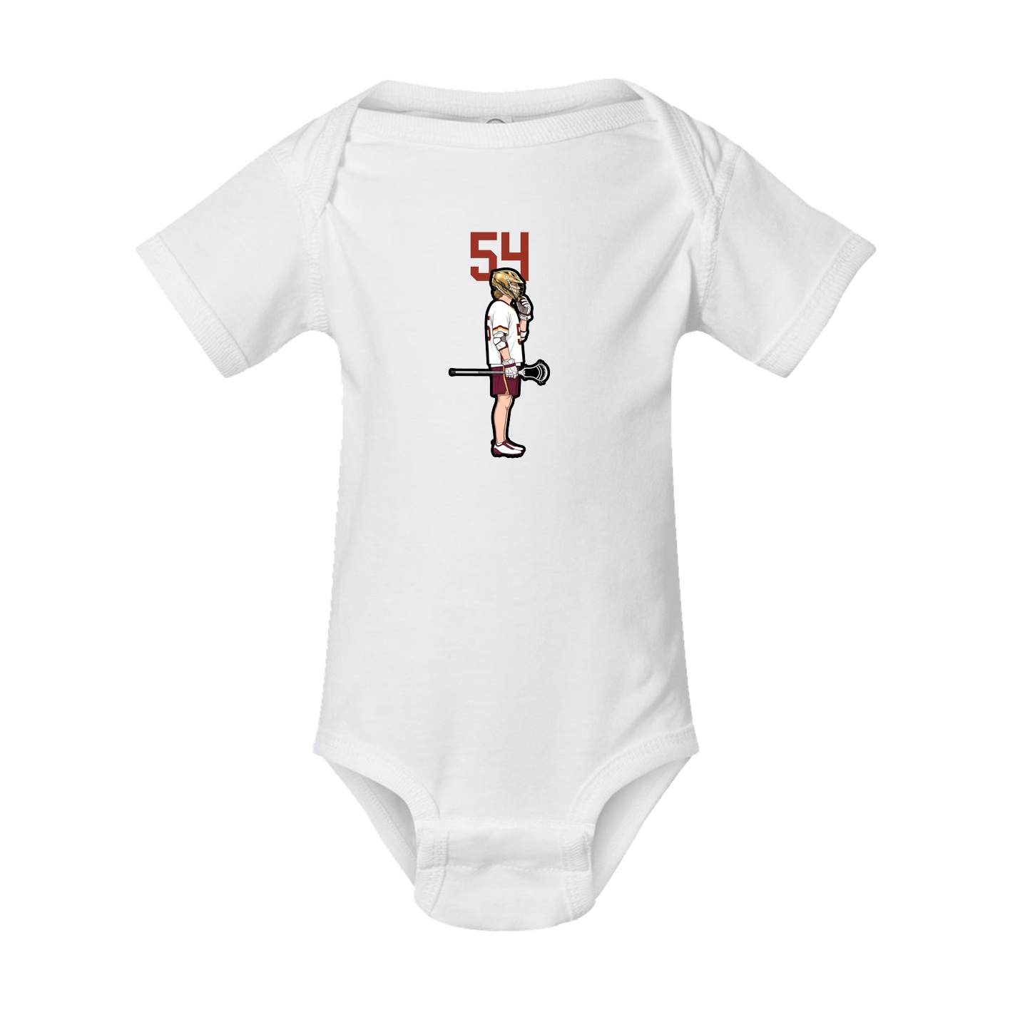 Baby Onesie — Number Top in White