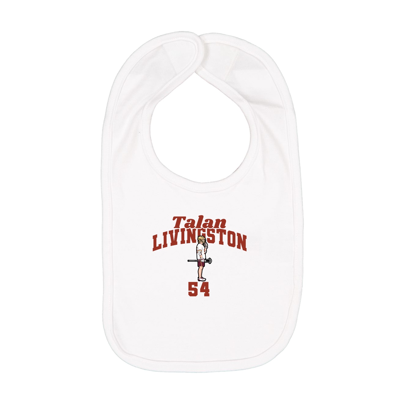 Infant Bib — Signature Arch in White