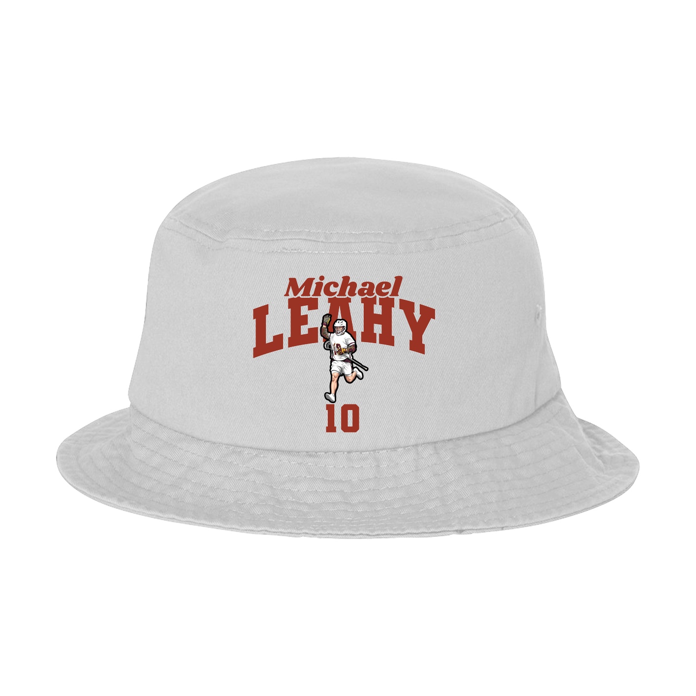 Bucket Cap — Signature Arch in White