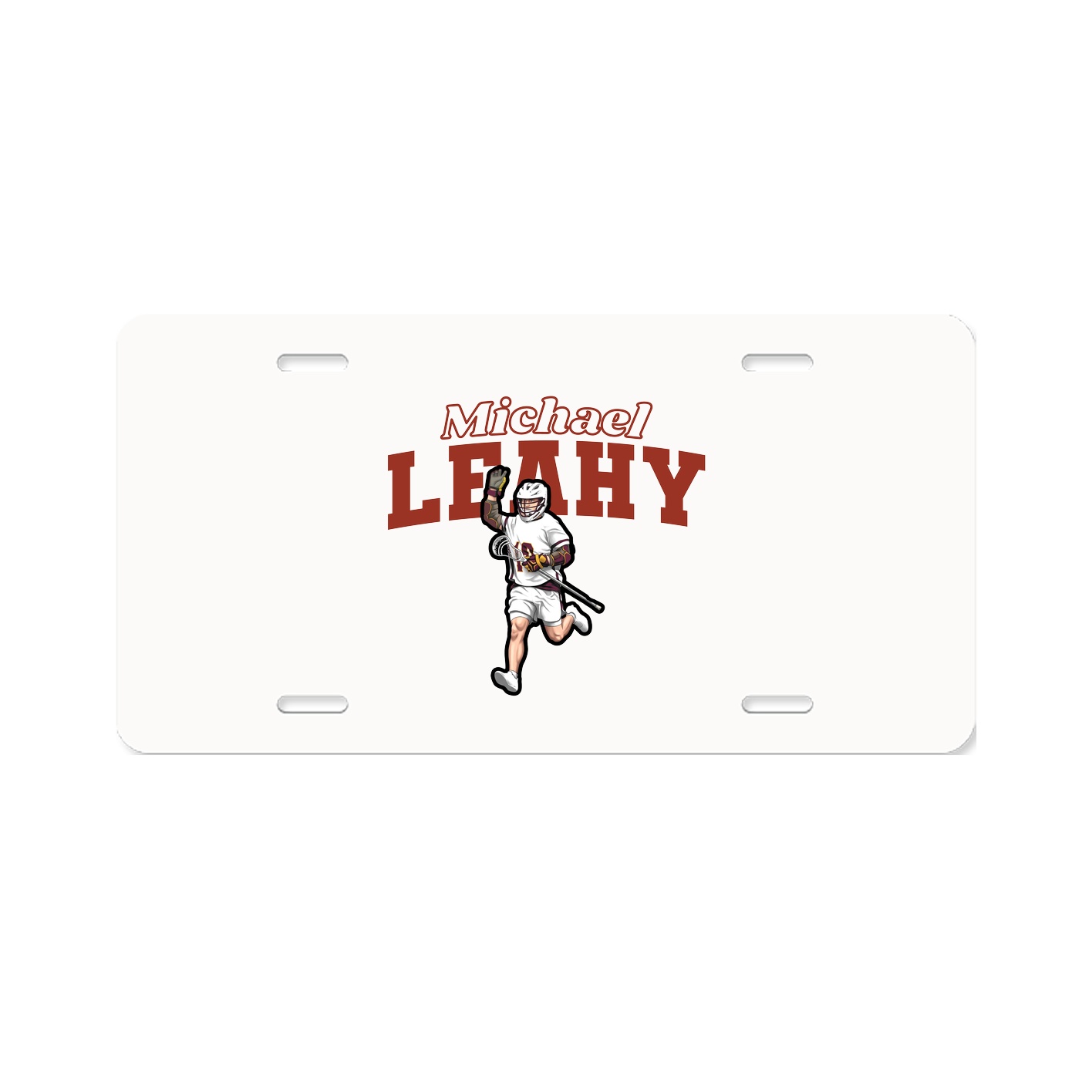 License Plate — Name Arch in Classic
