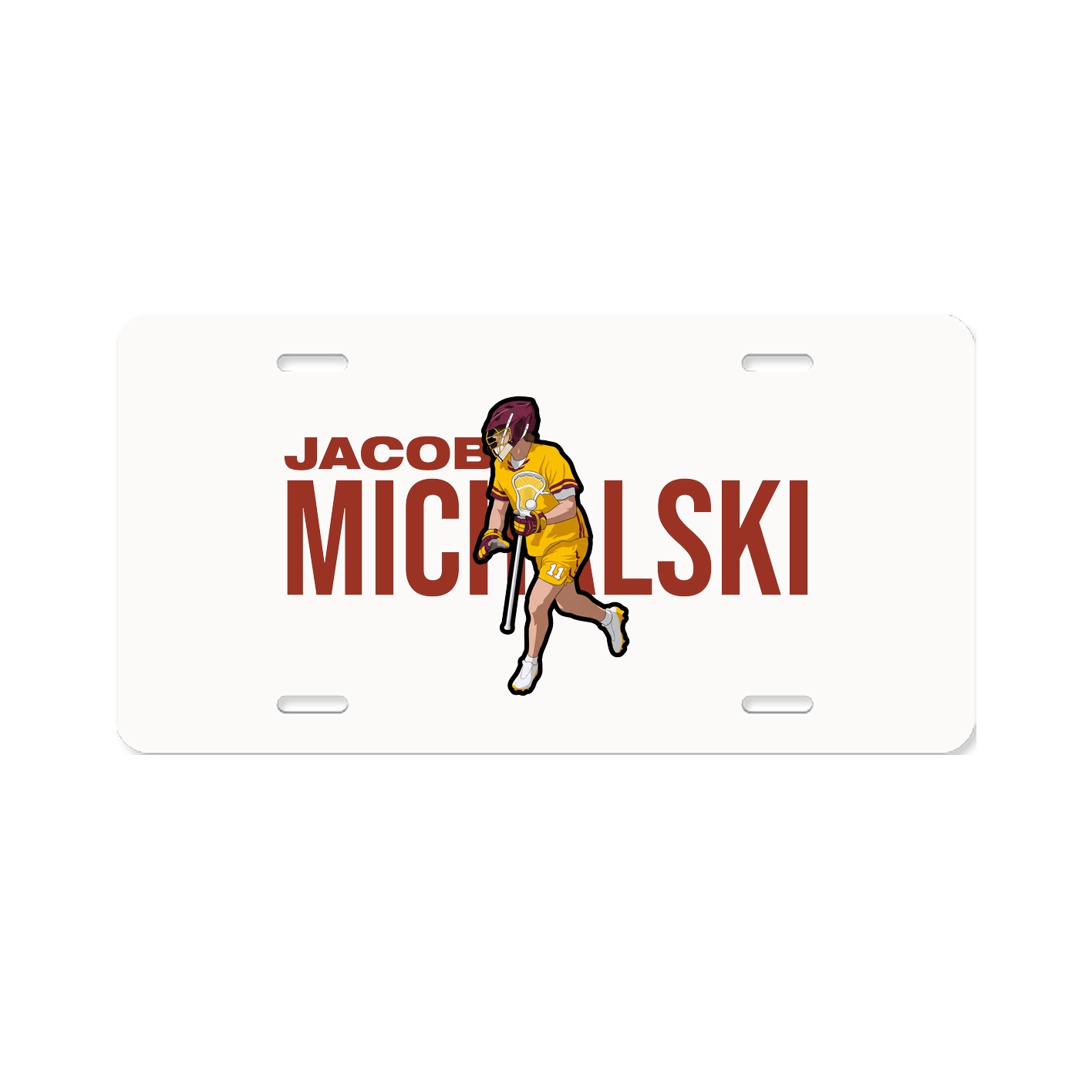 License Plate — Player Name in Classic