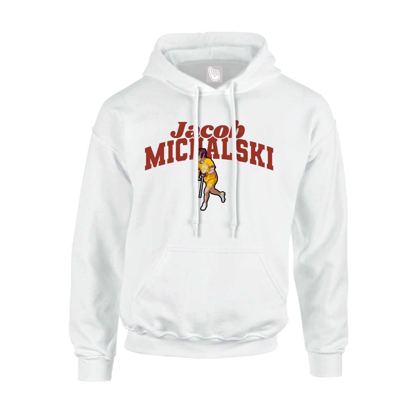 Hoodie — Signature Arch in White
