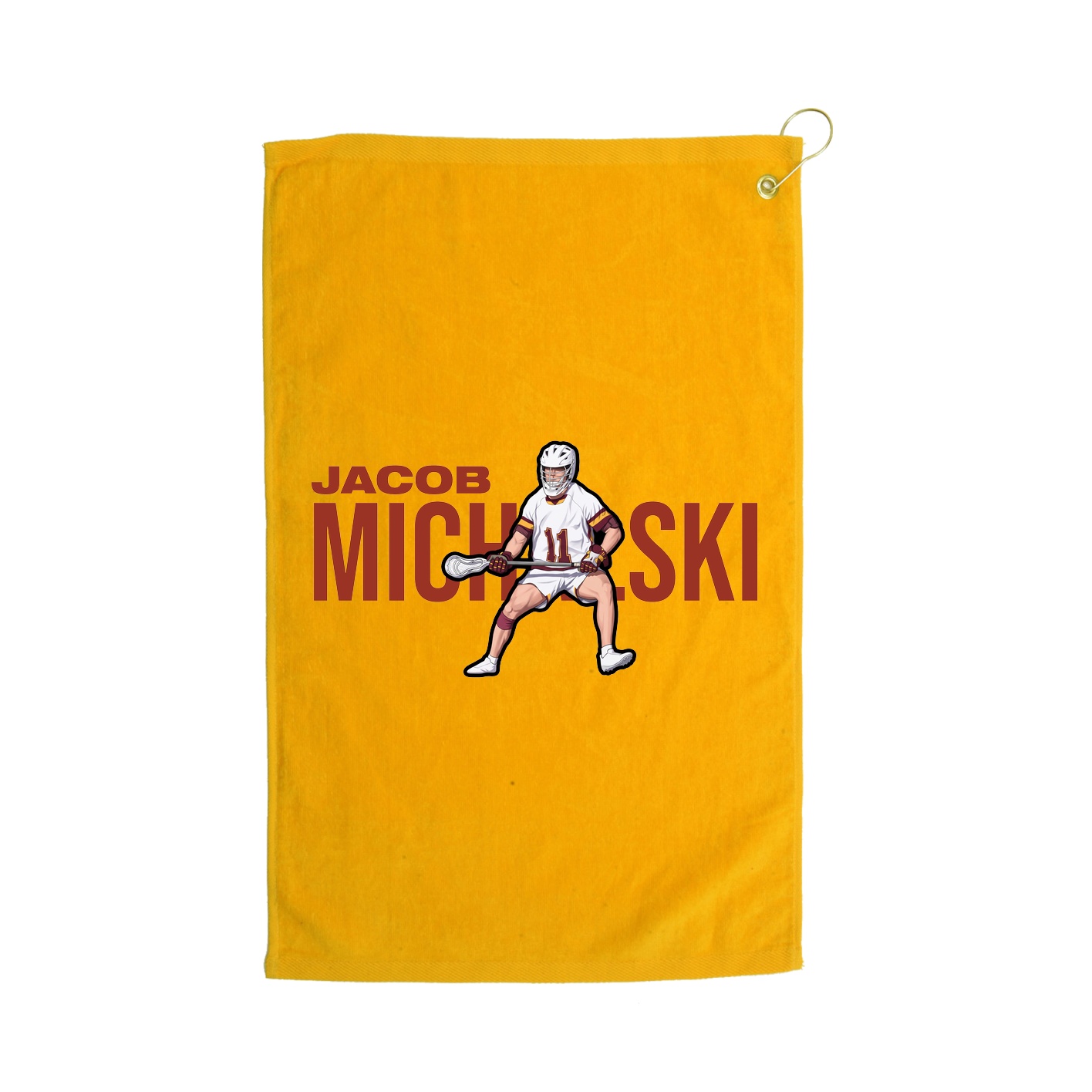 Golf Towel — Player Name in Gold
