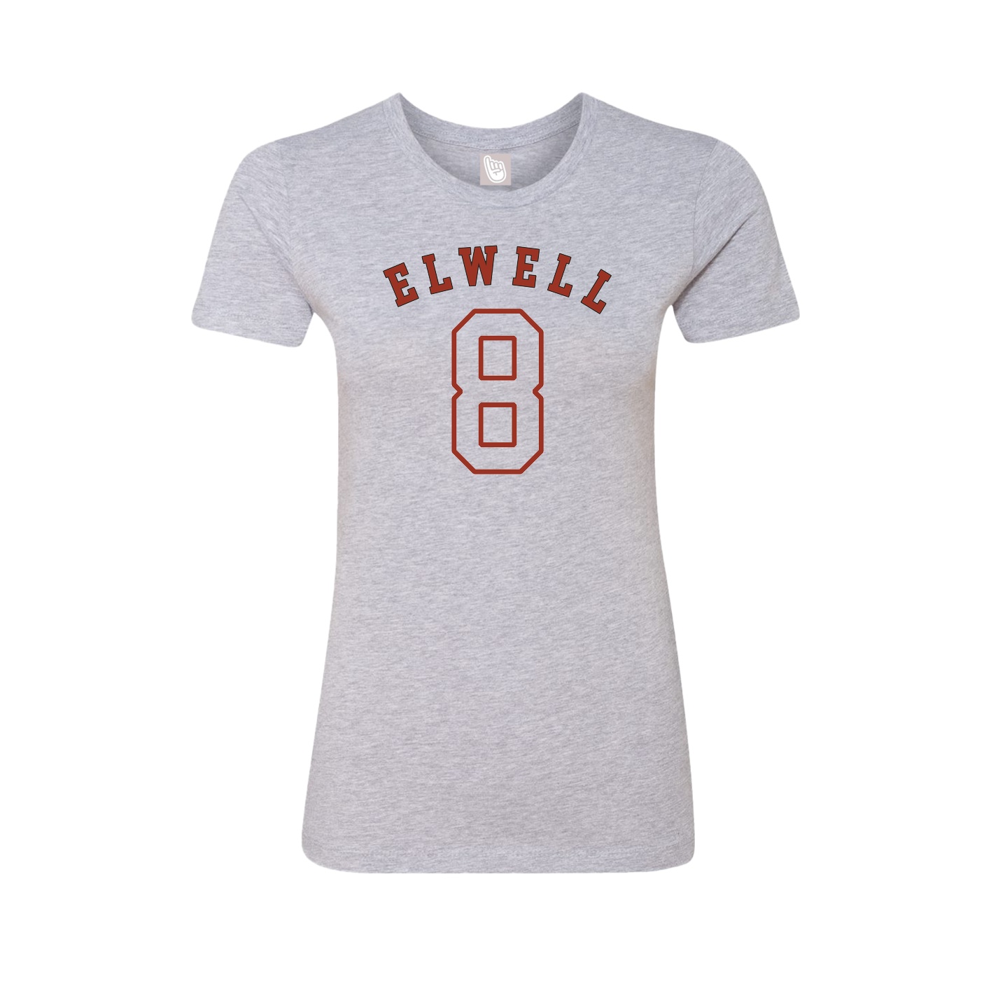 Fitted Women's Tee — Shirsey Arch in Grey