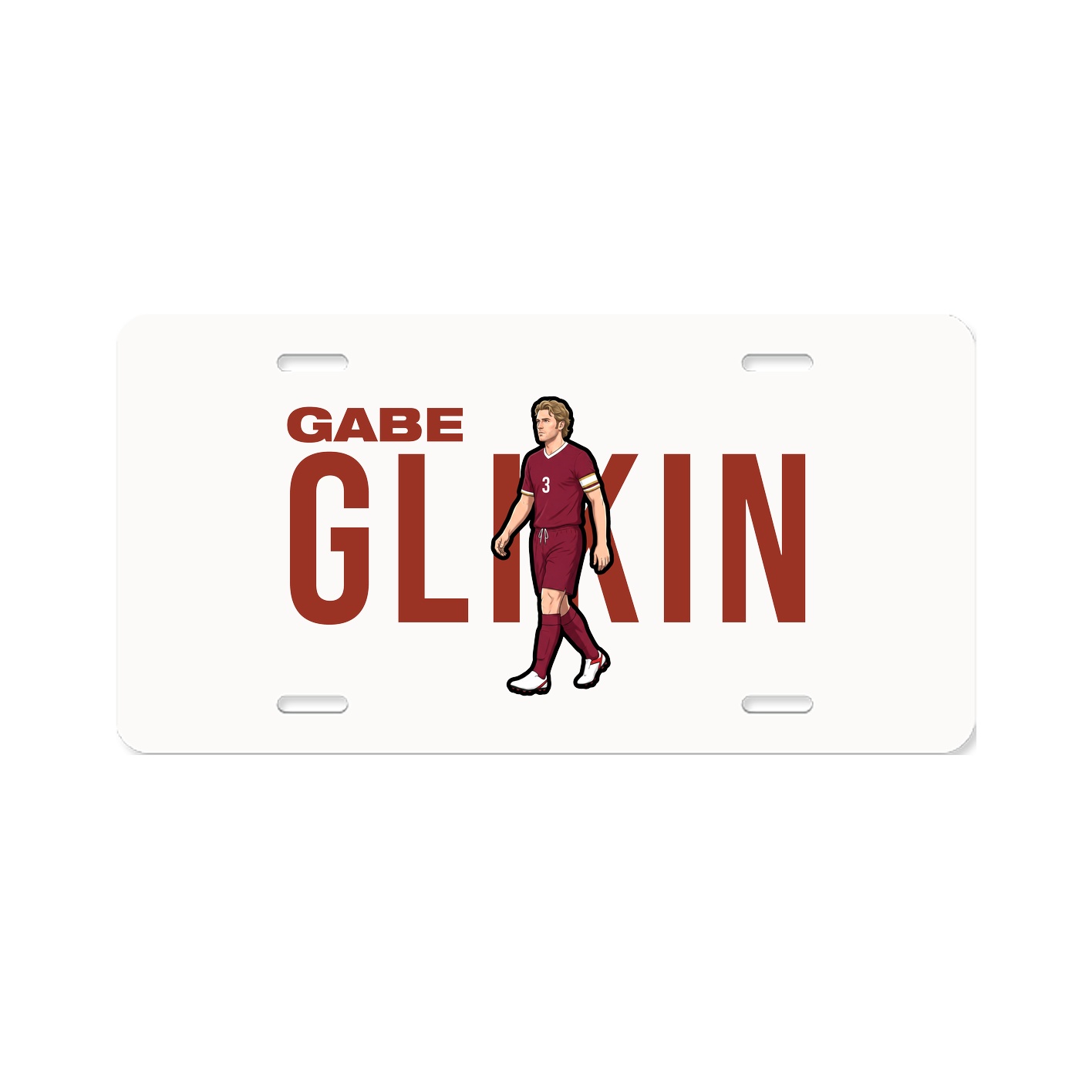License Plate — Player Name in Classic
