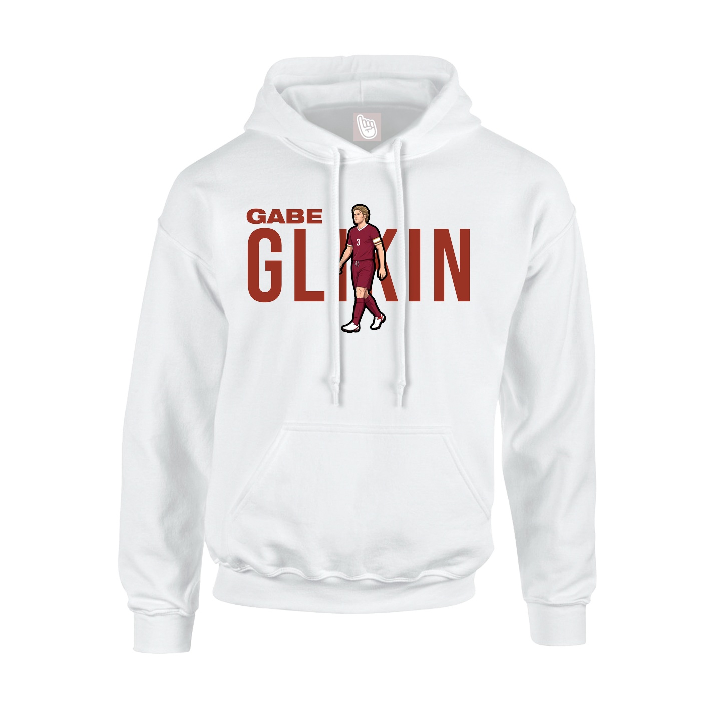 Youth Hoodie — Player Name in White