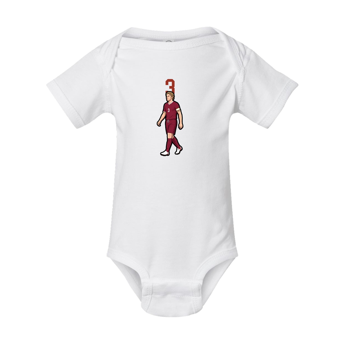 Baby Onesie — Number Top in White
