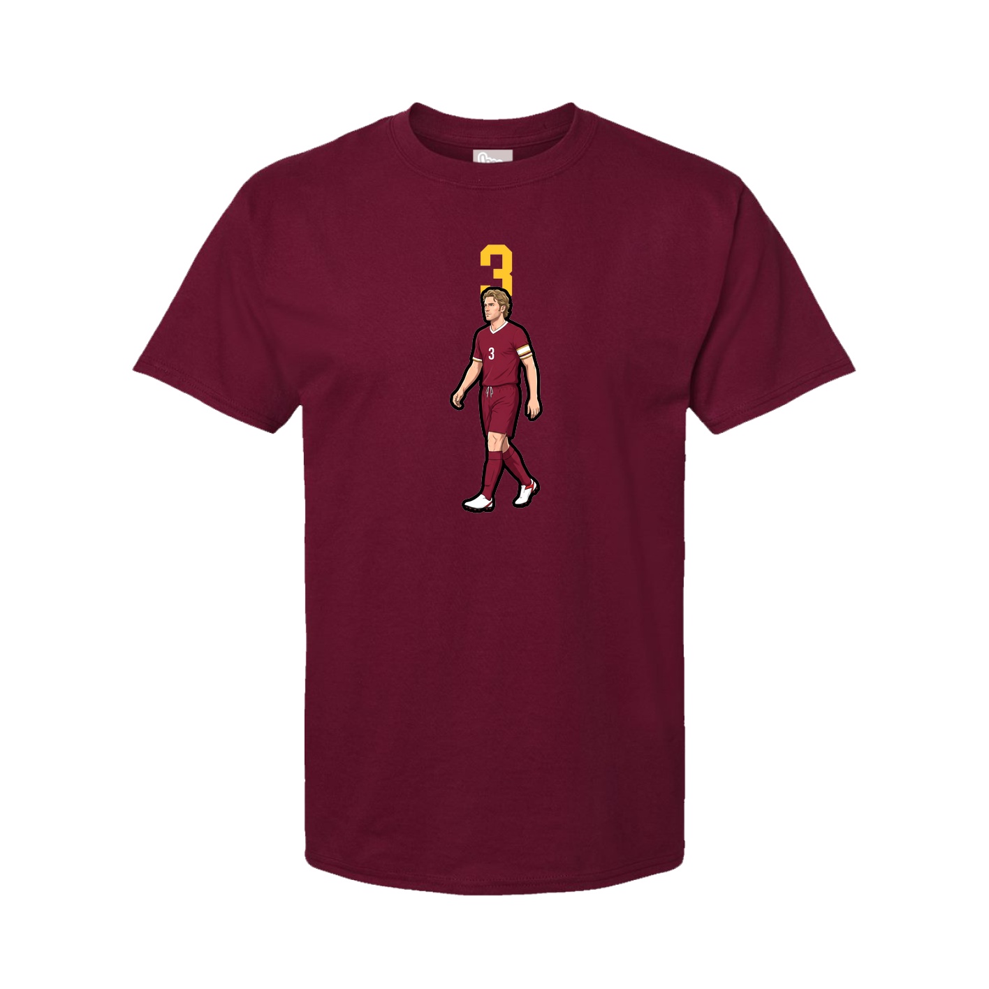 Tee — Number Top in Cardinal