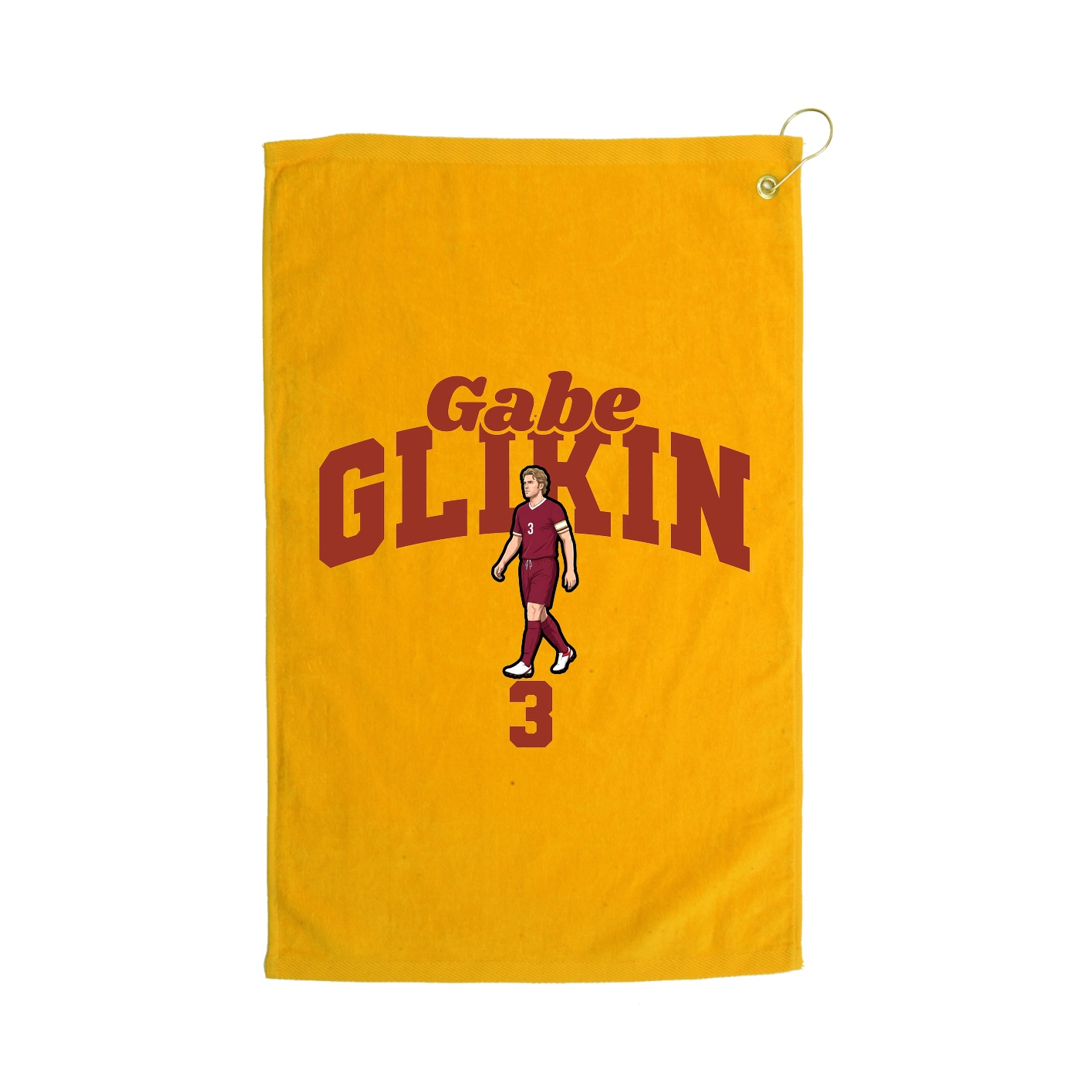 Golf Towel — Signature Arch in Gold